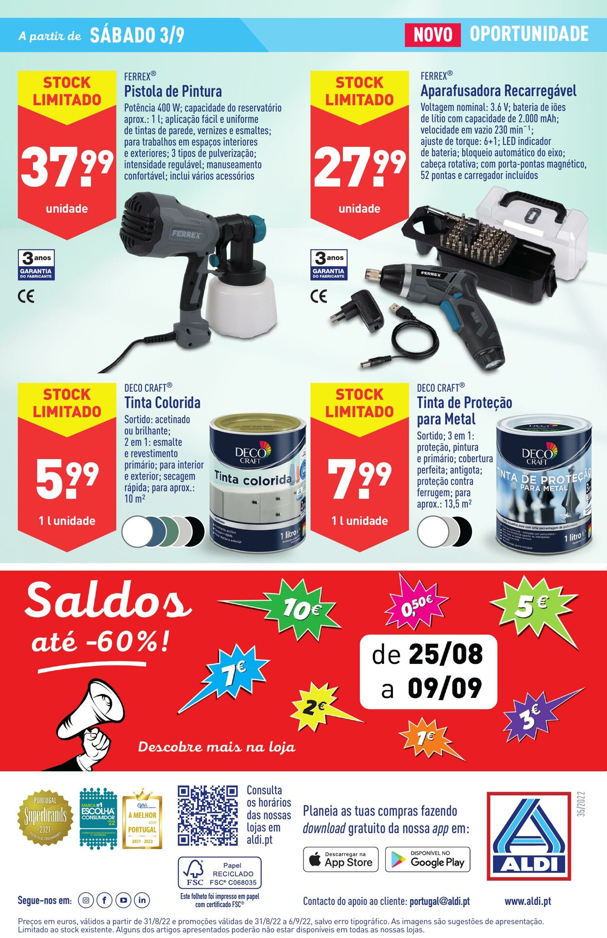 Folheto Aldi 31.08.2022 - 06.09.2022