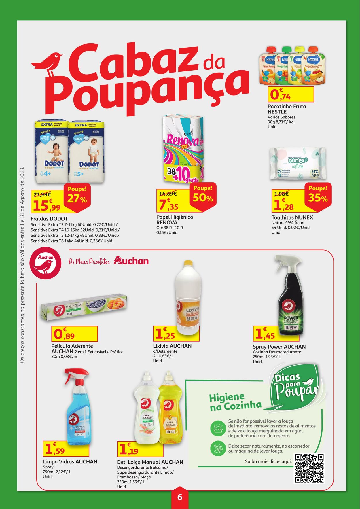 Folheto Auchan 01.08.2023 - 31.08.2023