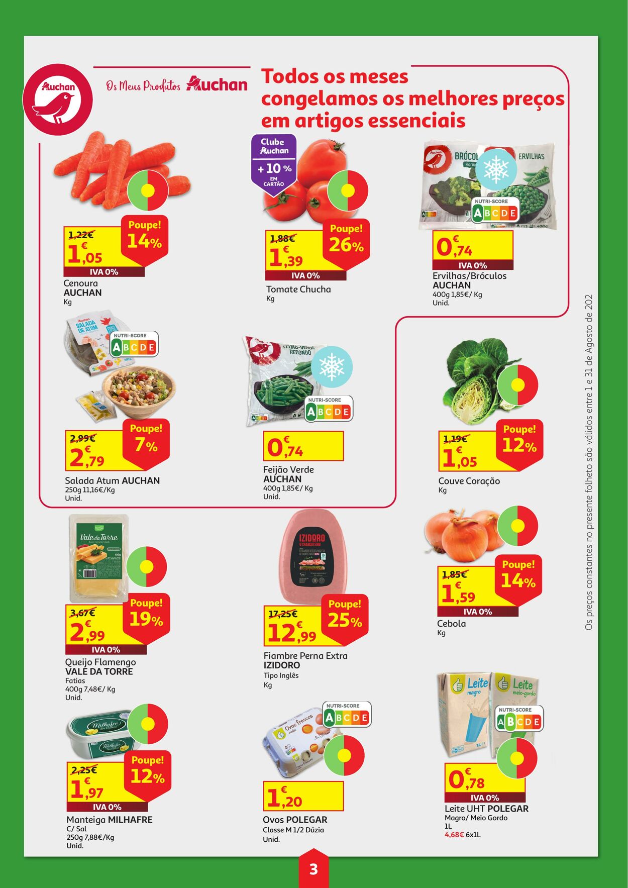 Folheto Auchan 01.08.2023 - 31.08.2023