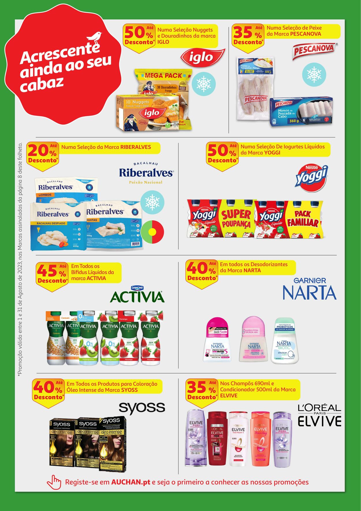 Folheto Auchan 01.08.2023 - 31.08.2023