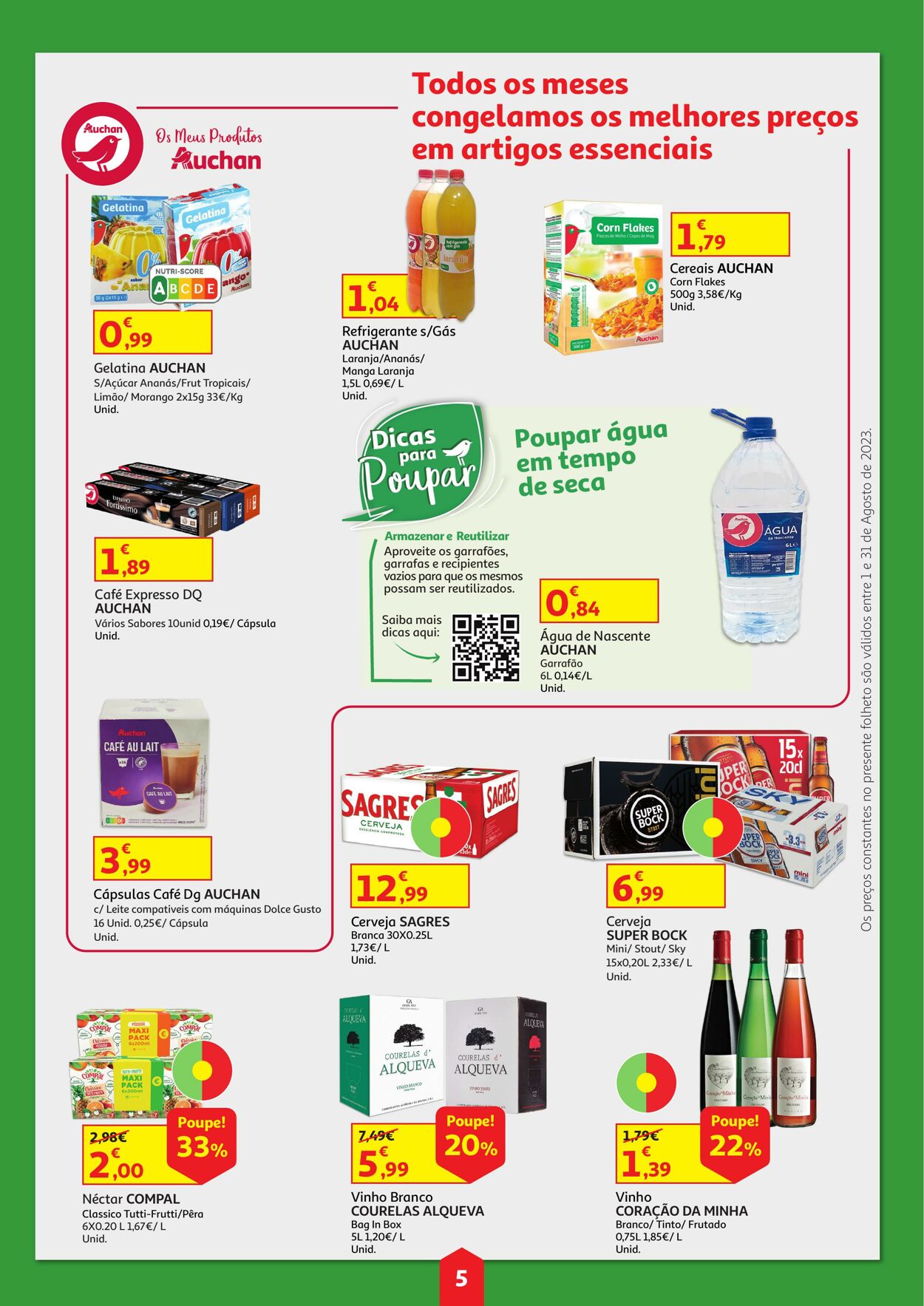 Folheto Auchan 01.08.2023 - 31.08.2023