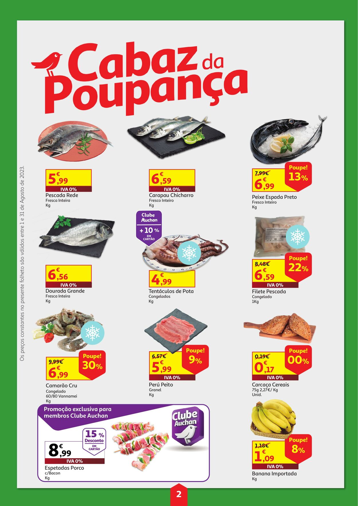 Folheto Auchan 01.08.2023 - 31.08.2023