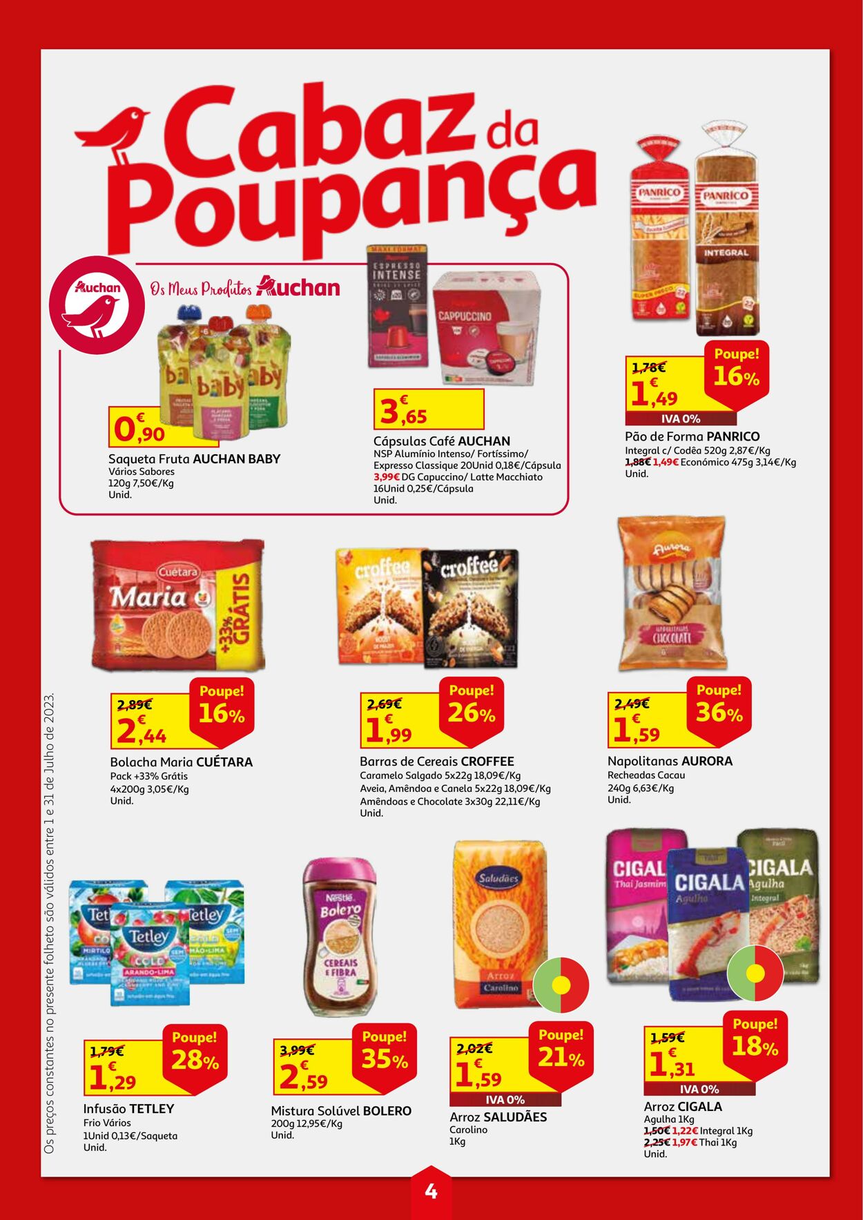 Folheto Auchan 01.07.2023 - 31.07.2023