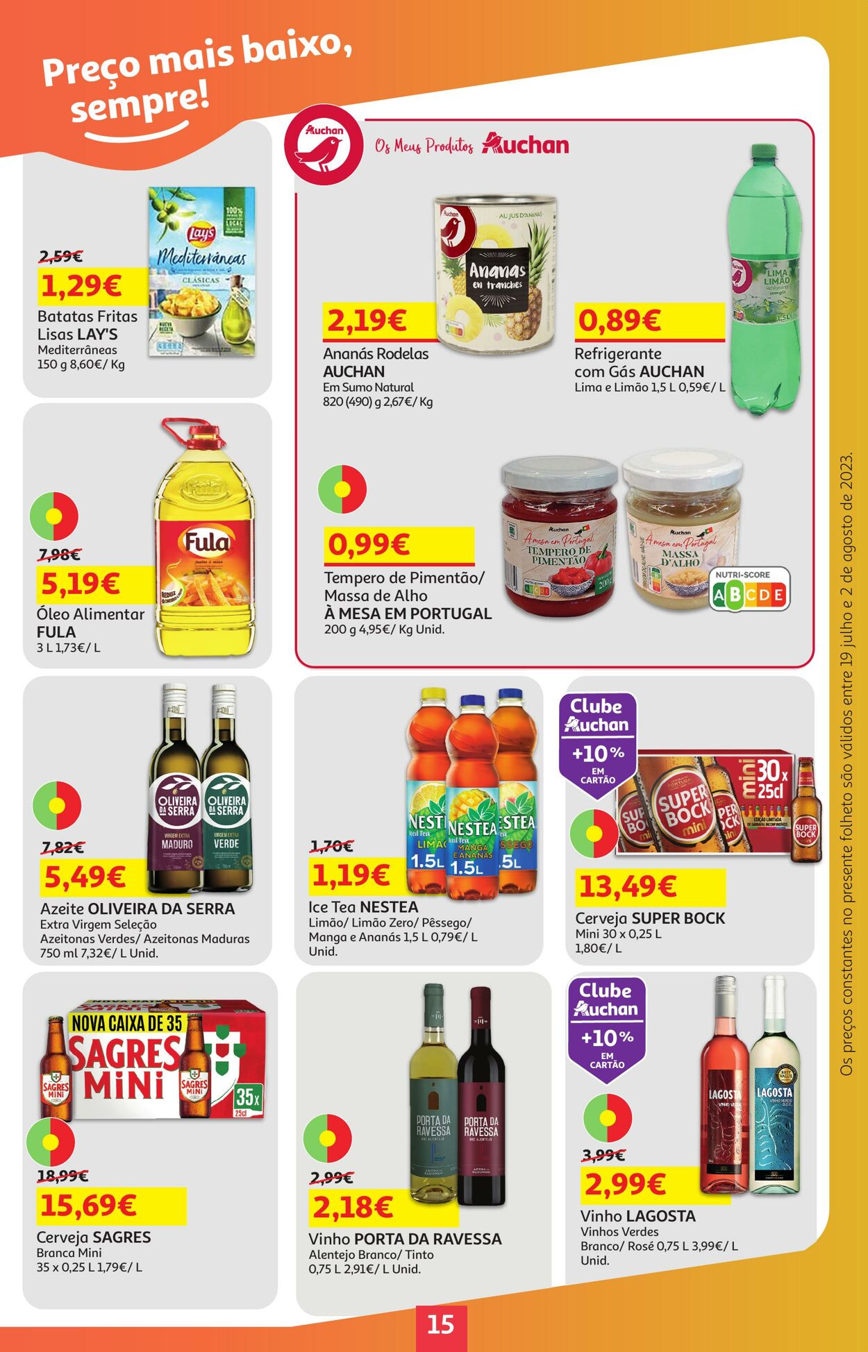 Folheto Auchan 19.07.2023 - 02.08.2023