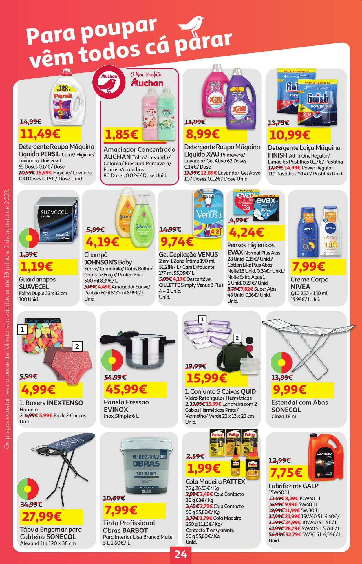 Folheto Auchan 19.07.2023 - 02.08.2023