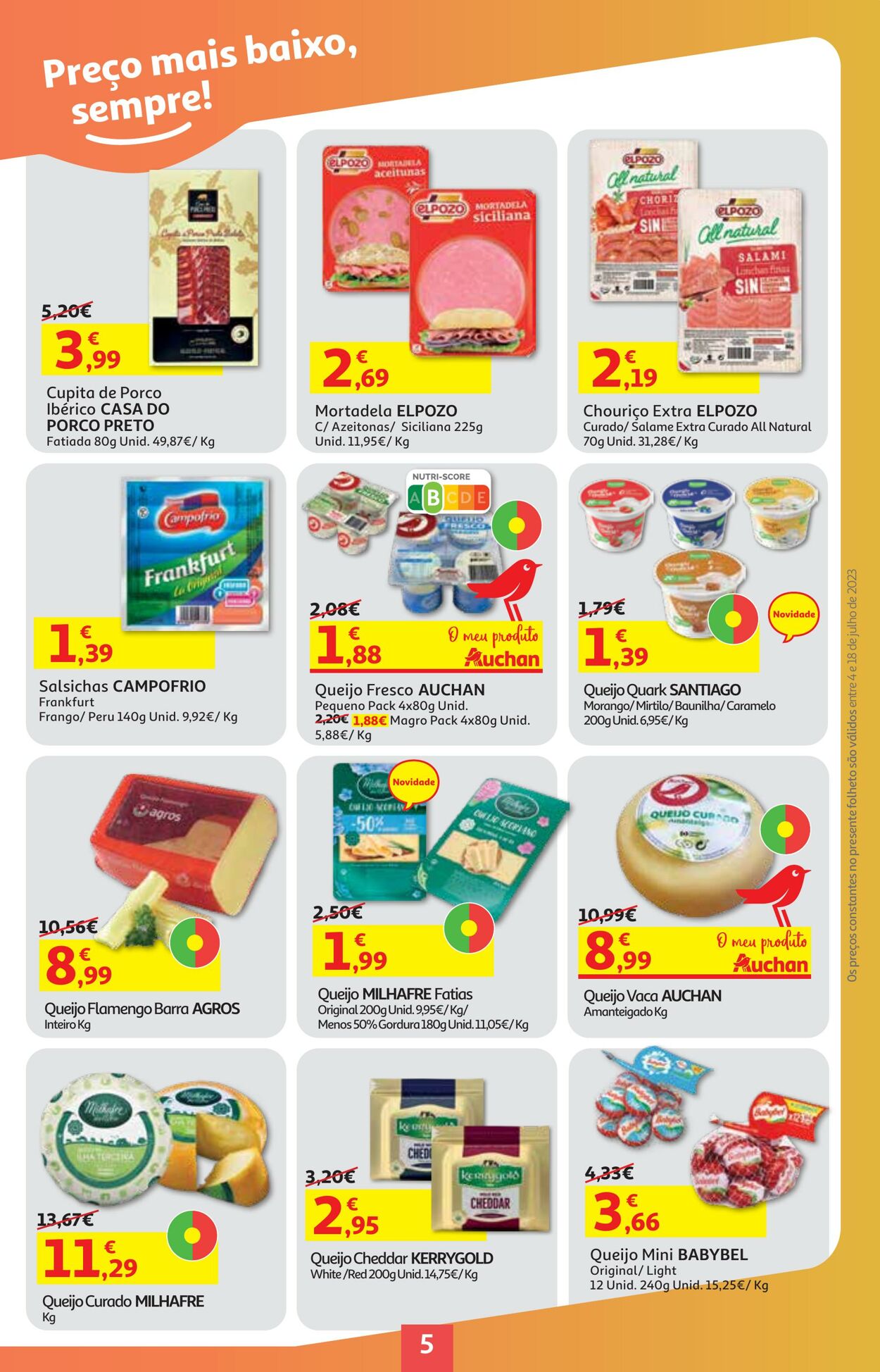 Folheto Auchan 04.07.2023 - 18.07.2023