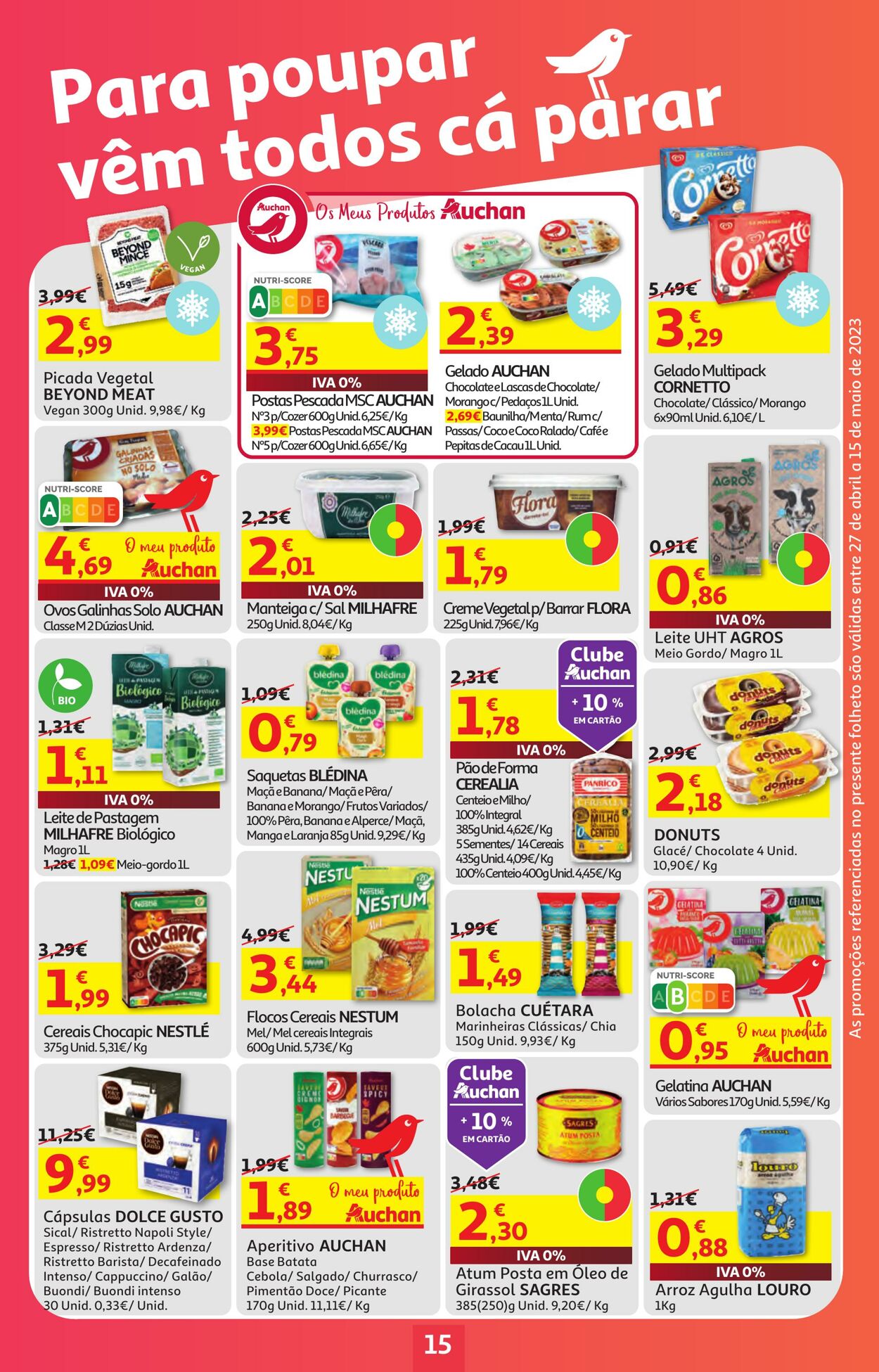 Folheto Auchan 27.04.2023 - 15.05.2023