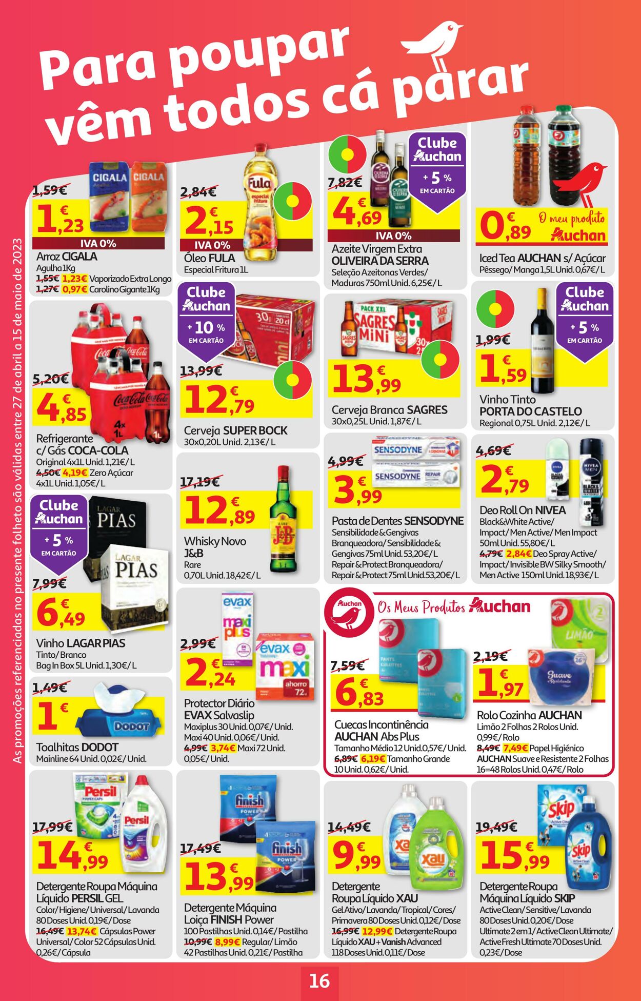 Folheto Auchan 27.04.2023 - 15.05.2023