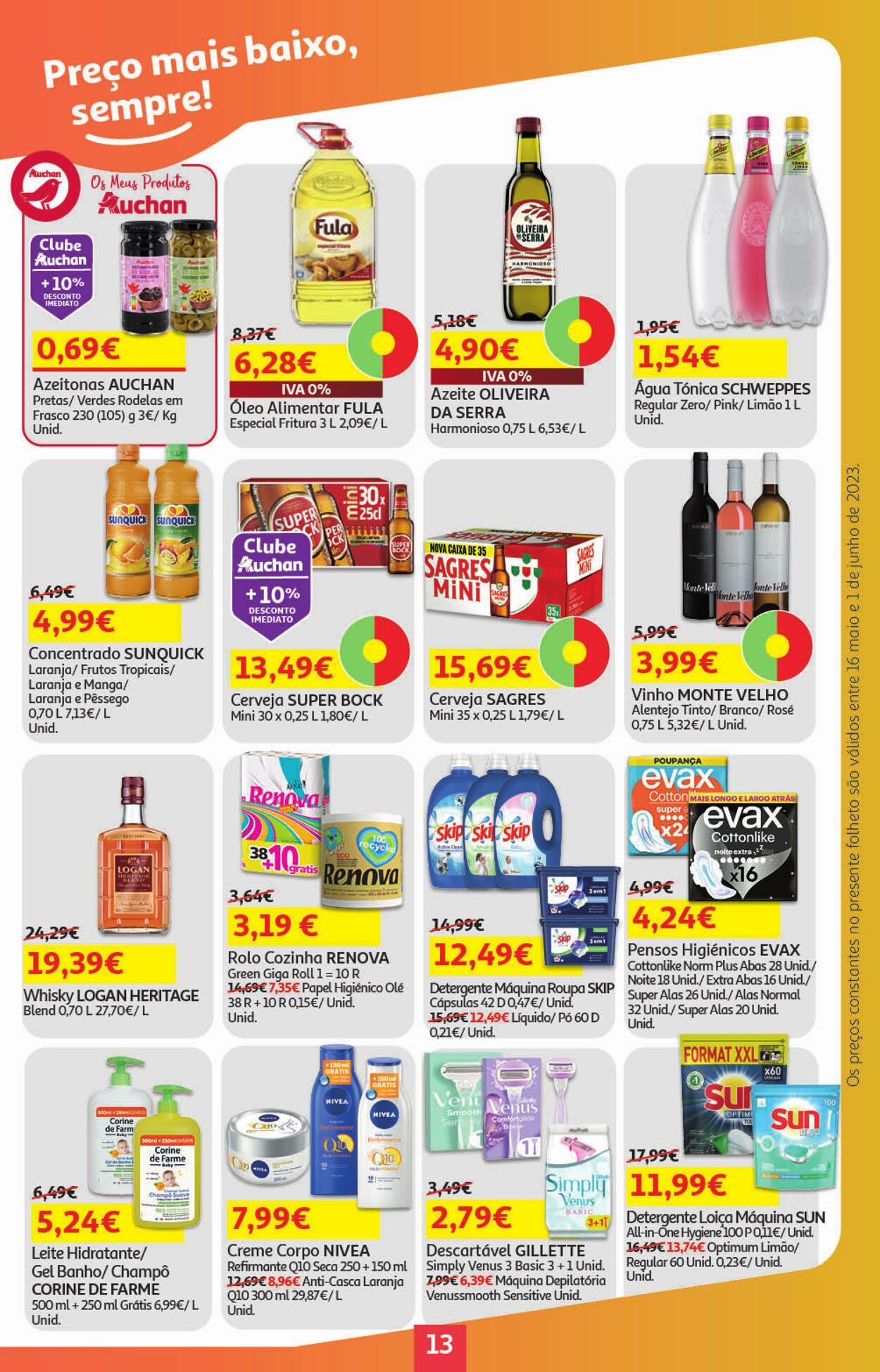 Folheto Auchan 16.05.2023 - 01.06.2023