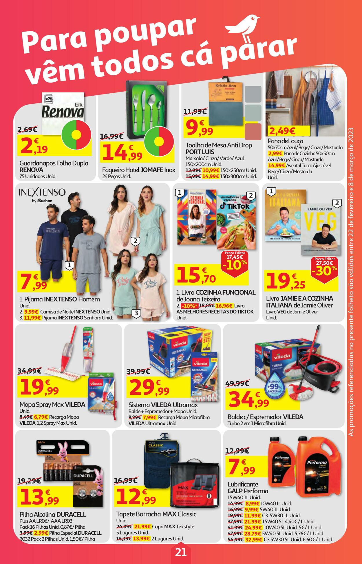 Folheto Auchan 22.02.2023 - 08.03.2023