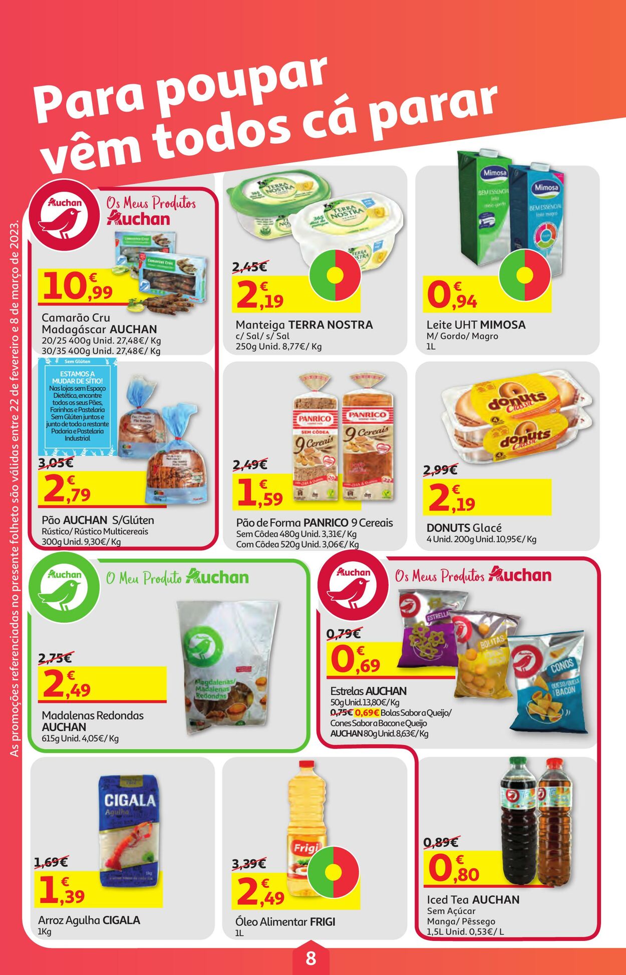 Folheto Auchan 22.02.2023 - 08.03.2023