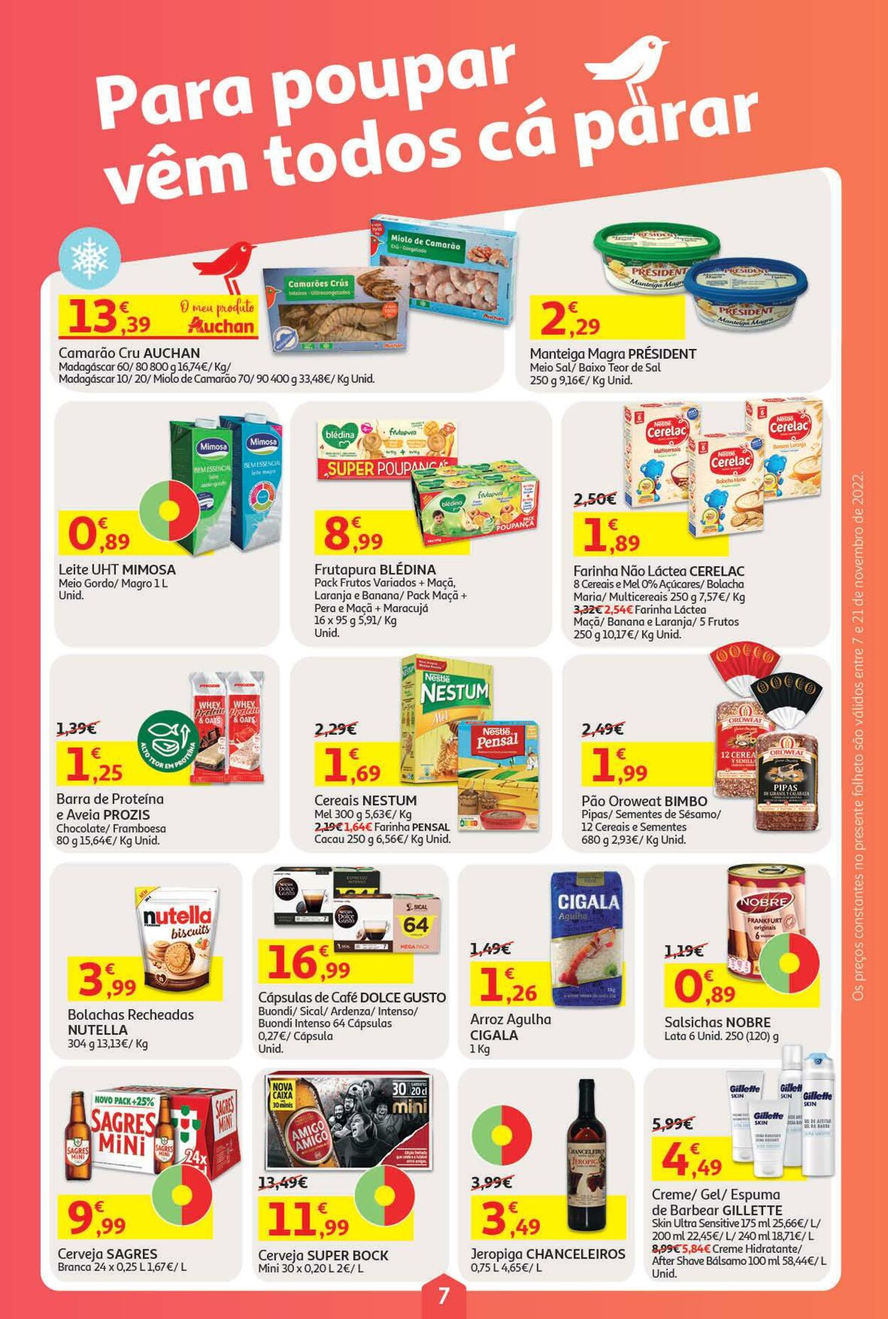 Folheto Auchan 07.11.2022 - 21.11.2022