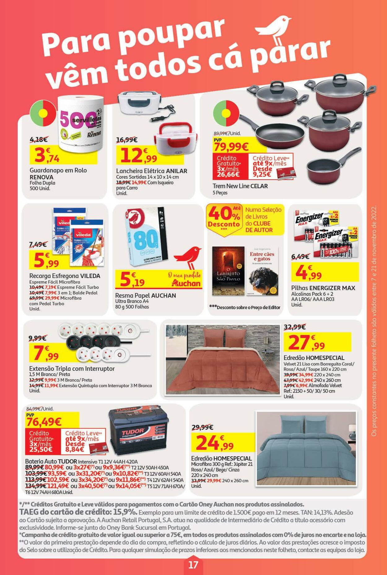 Folheto Auchan 07.11.2022 - 21.11.2022