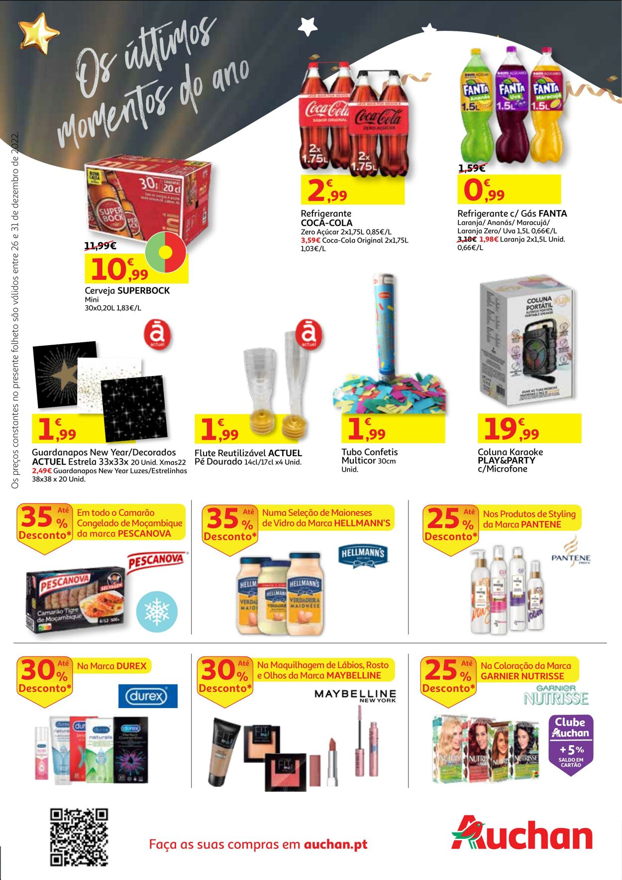 Folheto Auchan 26.12.2022 - 31.12.2022