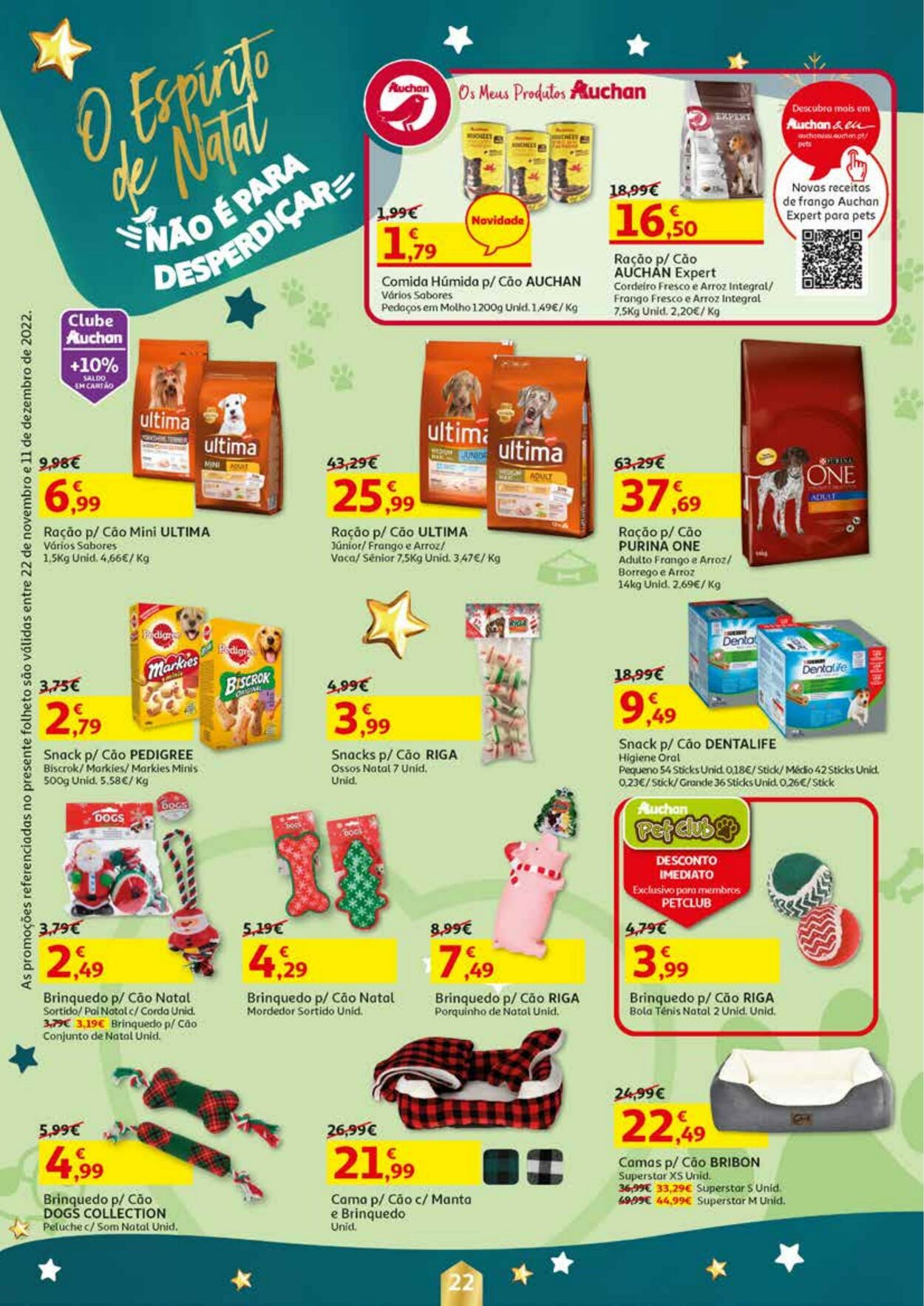 Folheto Auchan 22.11.2022 - 11.12.2022