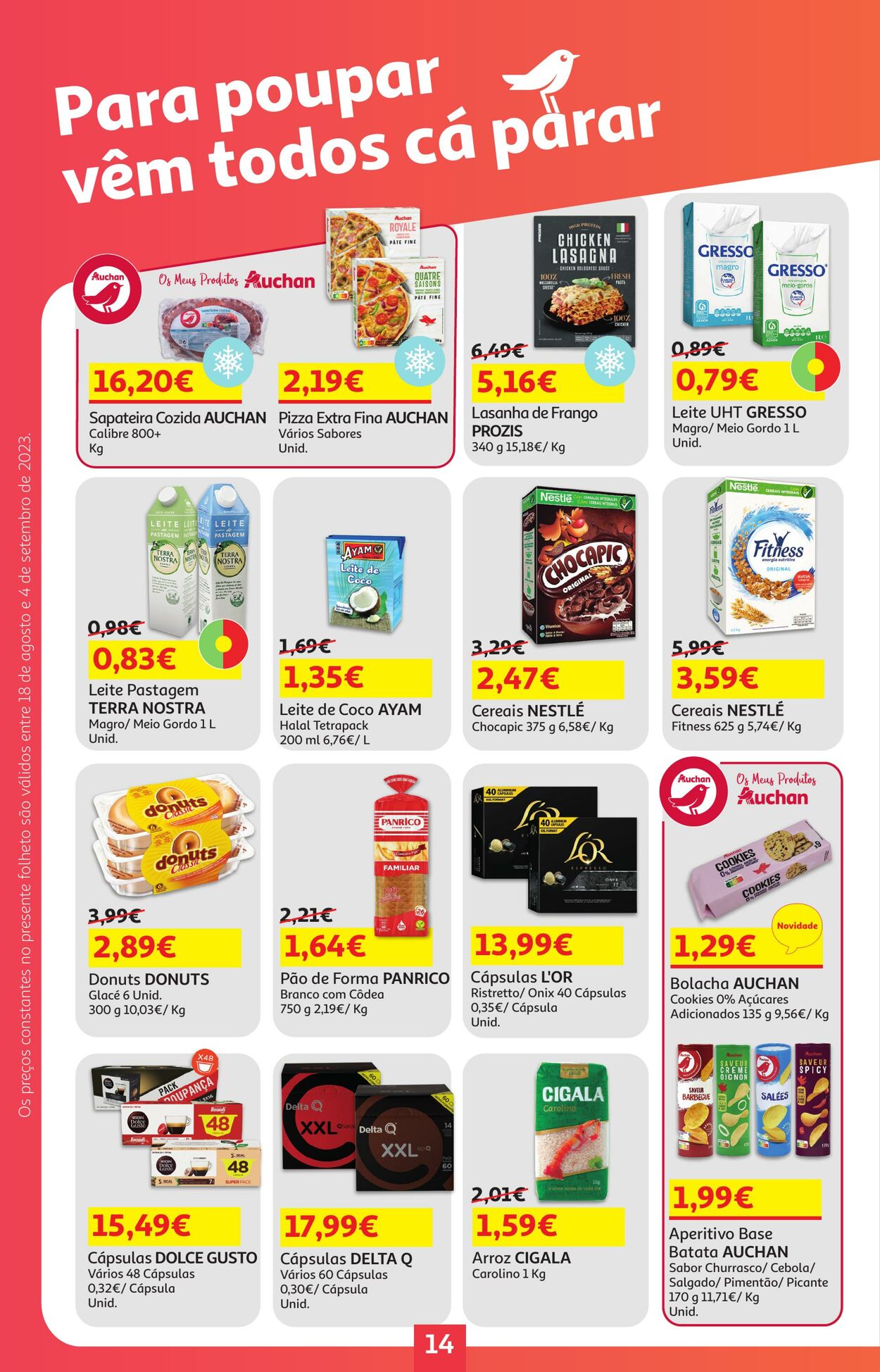 Folheto Auchan 18.08.2023 - 04.09.2023