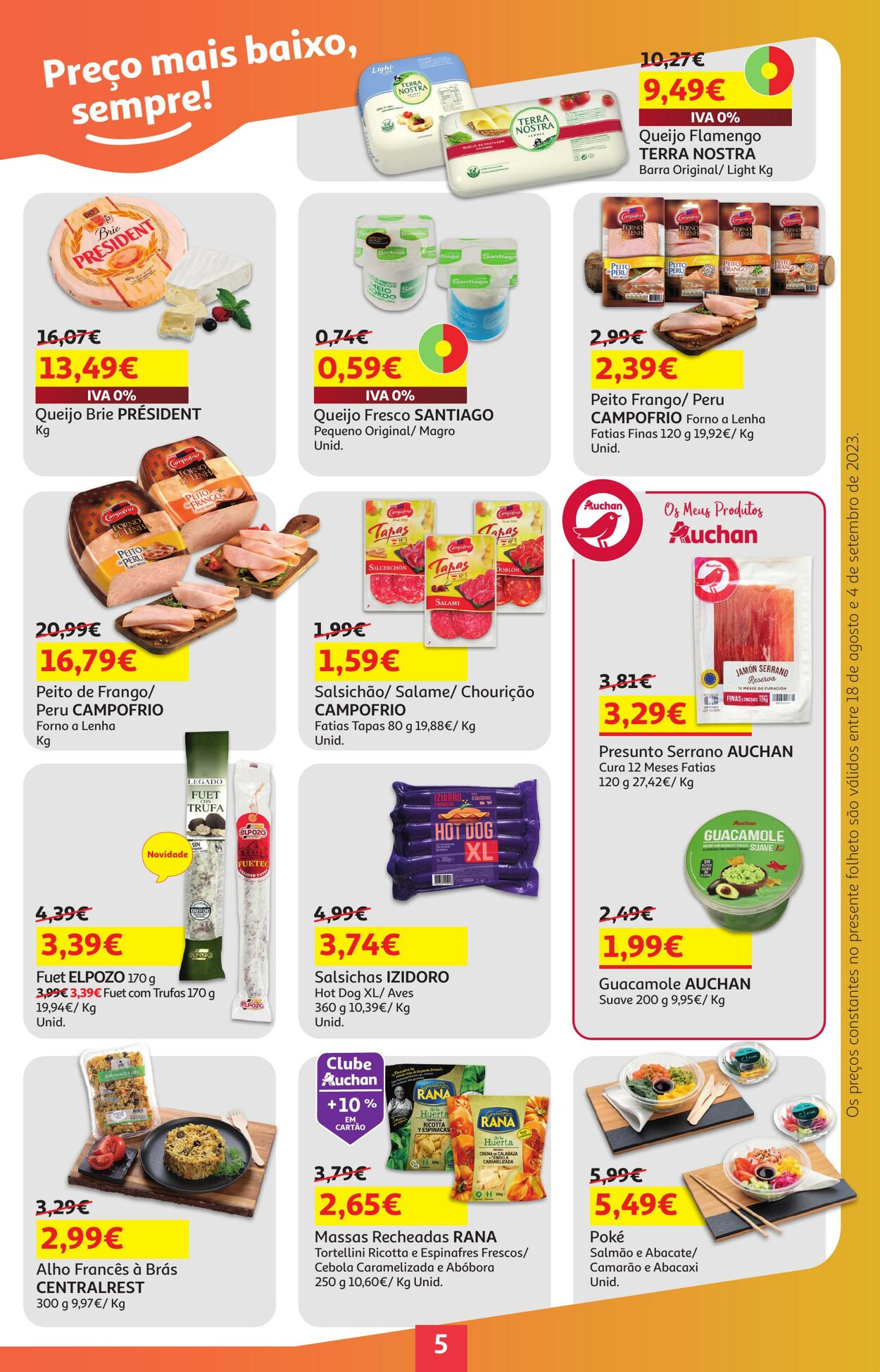 Folheto Auchan 18.08.2023 - 04.09.2023