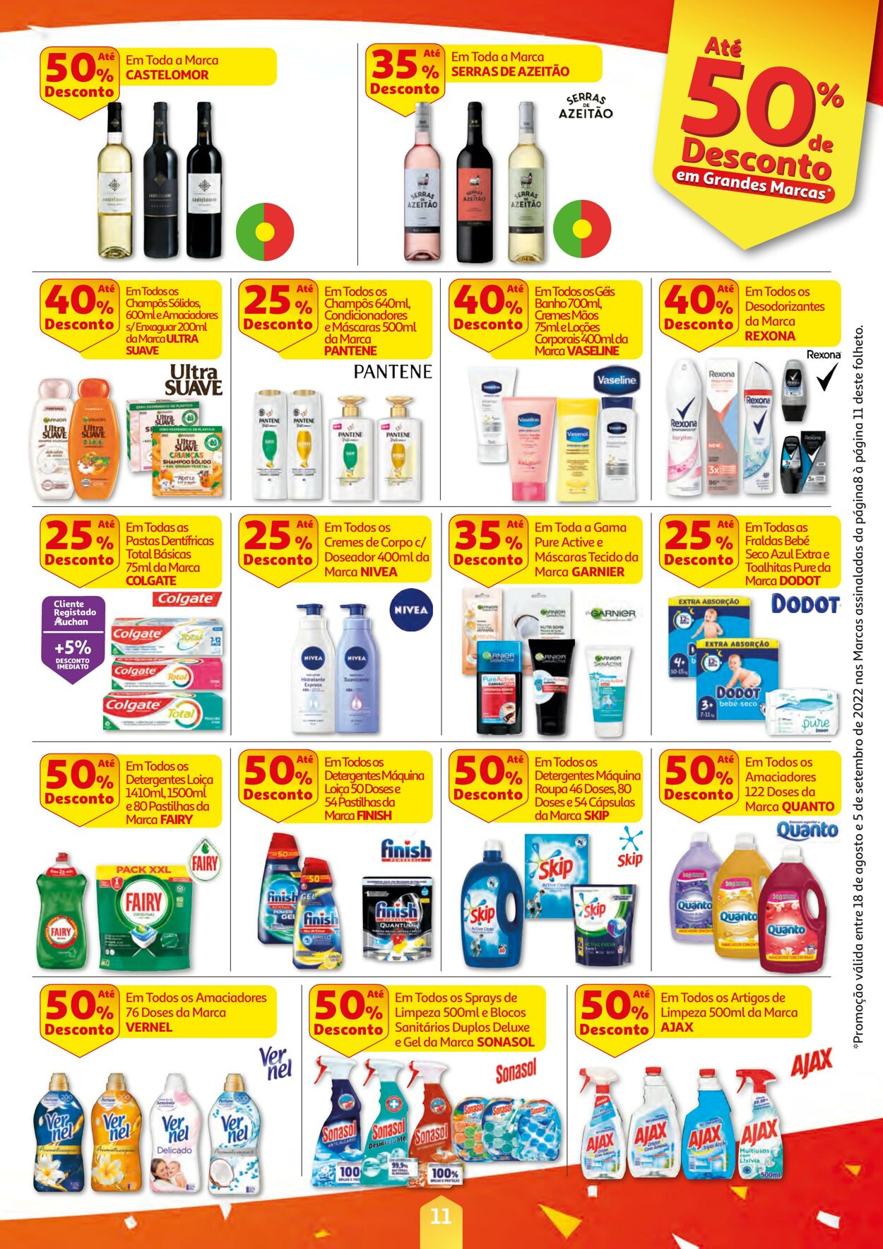 Folheto Auchan 18.08.2022 - 05.09.2022