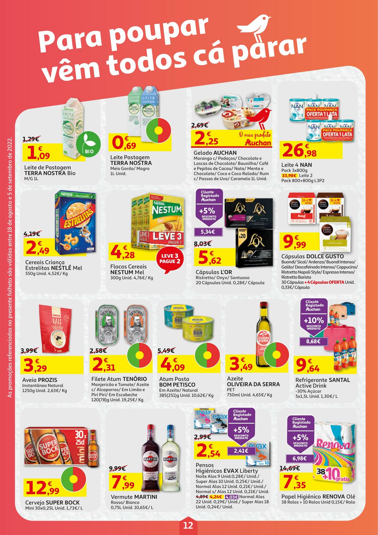 Folheto Auchan 18.08.2022 - 05.09.2022