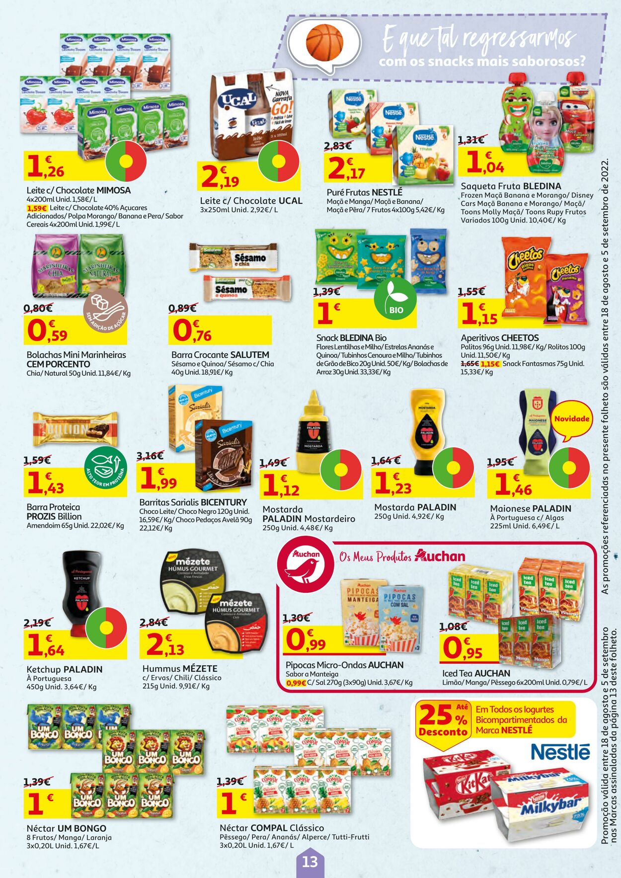 Folheto Auchan 18.08.2022 - 05.09.2022