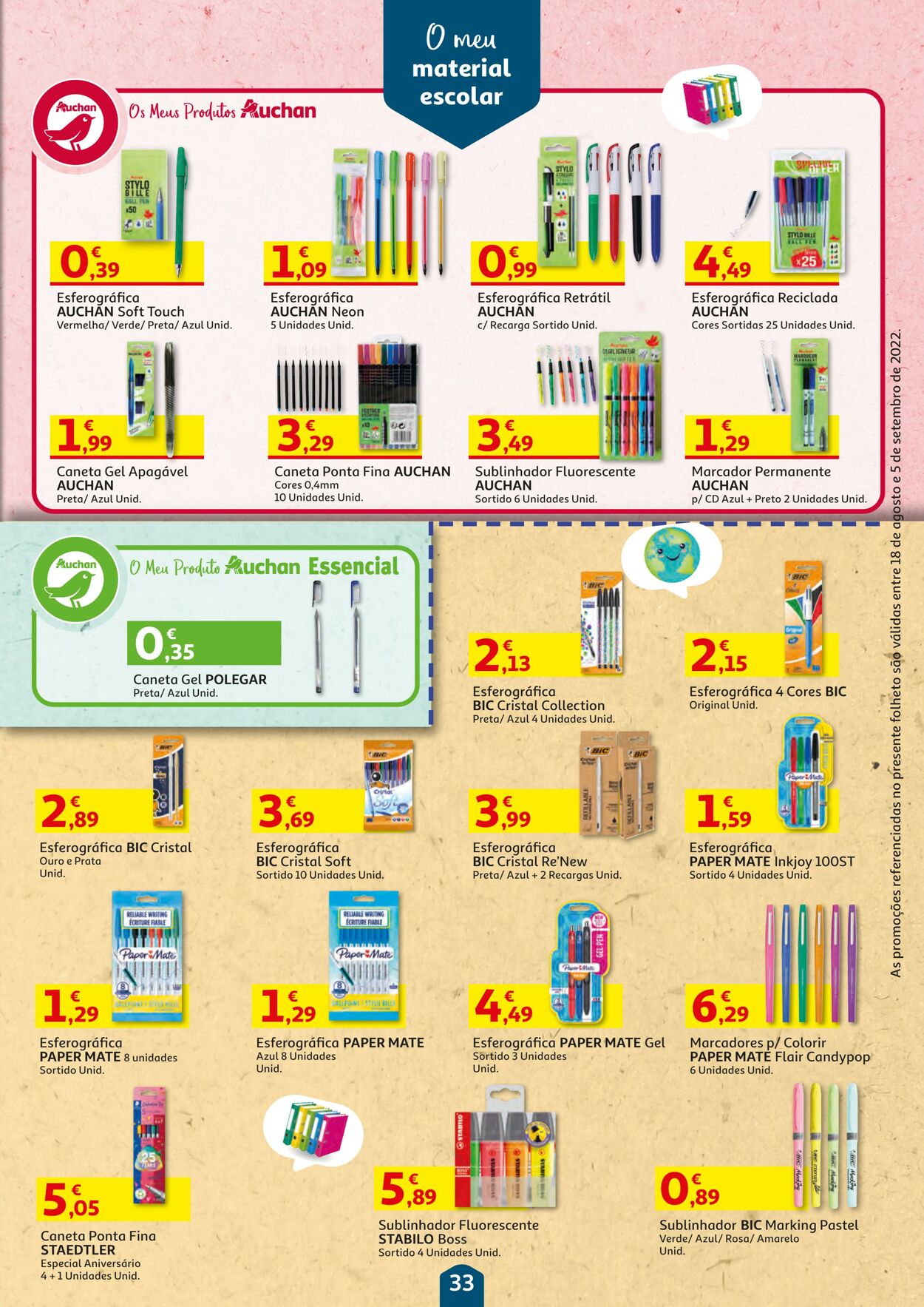 Folheto Auchan 18.08.2022 - 05.09.2022