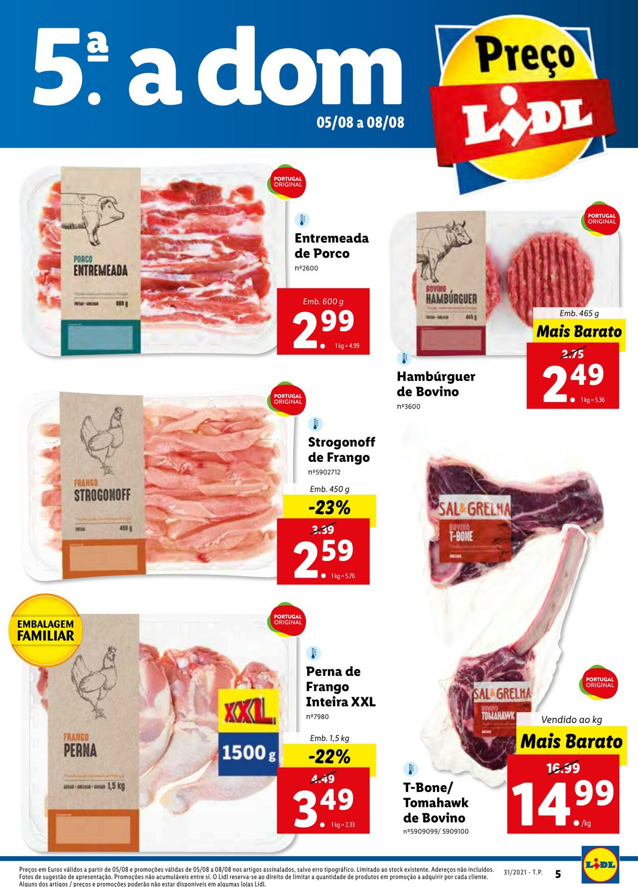 Folheto Lidl 02.08.2021 - 09.08.2021