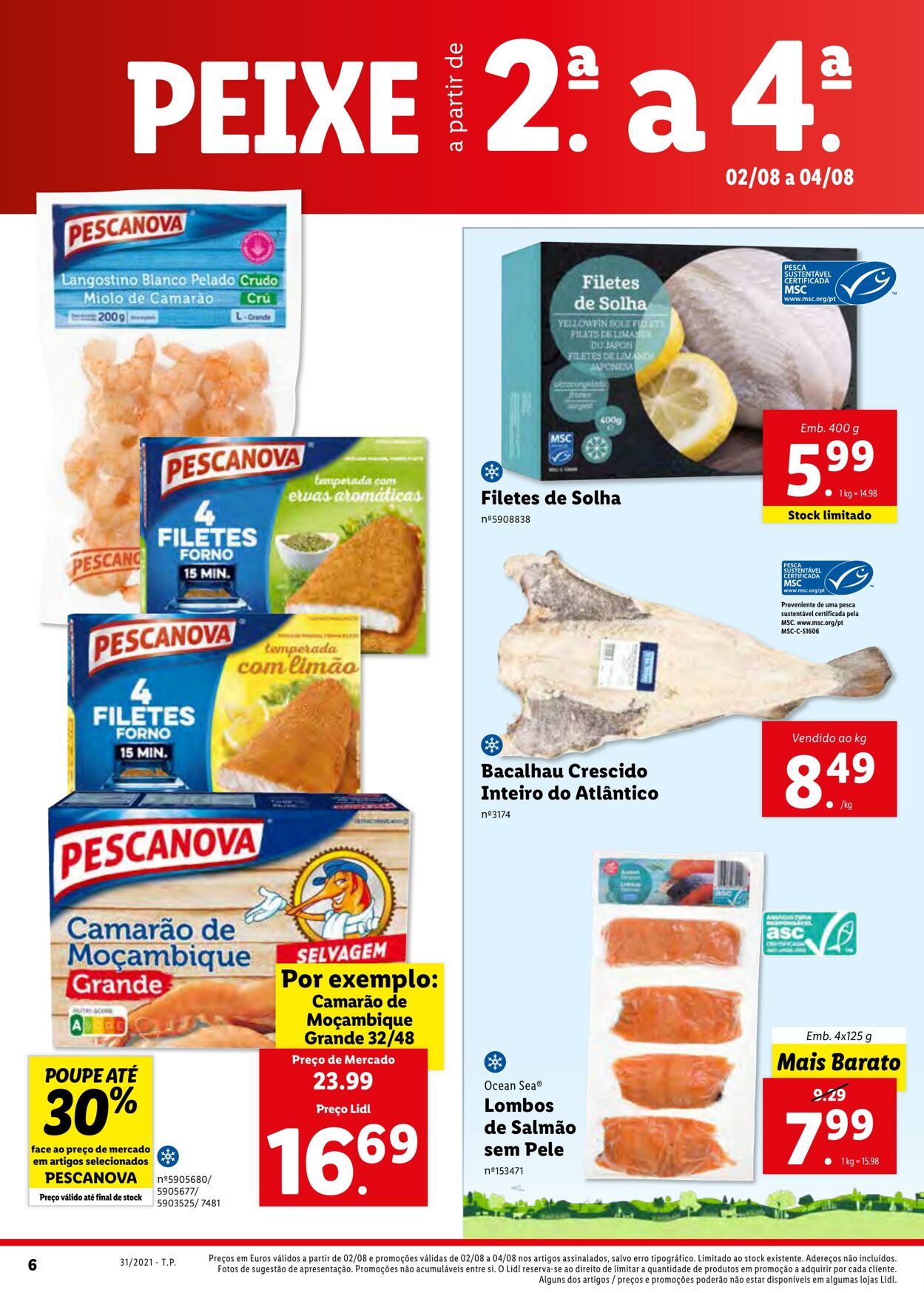 Folheto Lidl 02.08.2021 - 09.08.2021