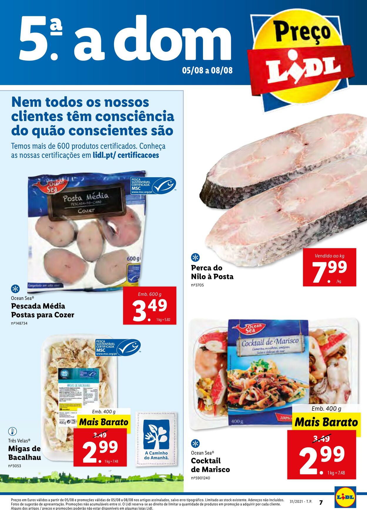 Folheto Lidl 02.08.2021 - 09.08.2021