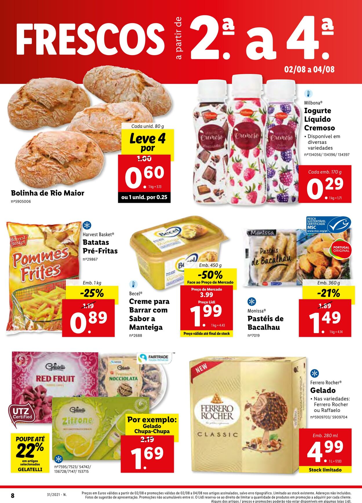 Folheto Lidl 02.08.2021 - 09.08.2021