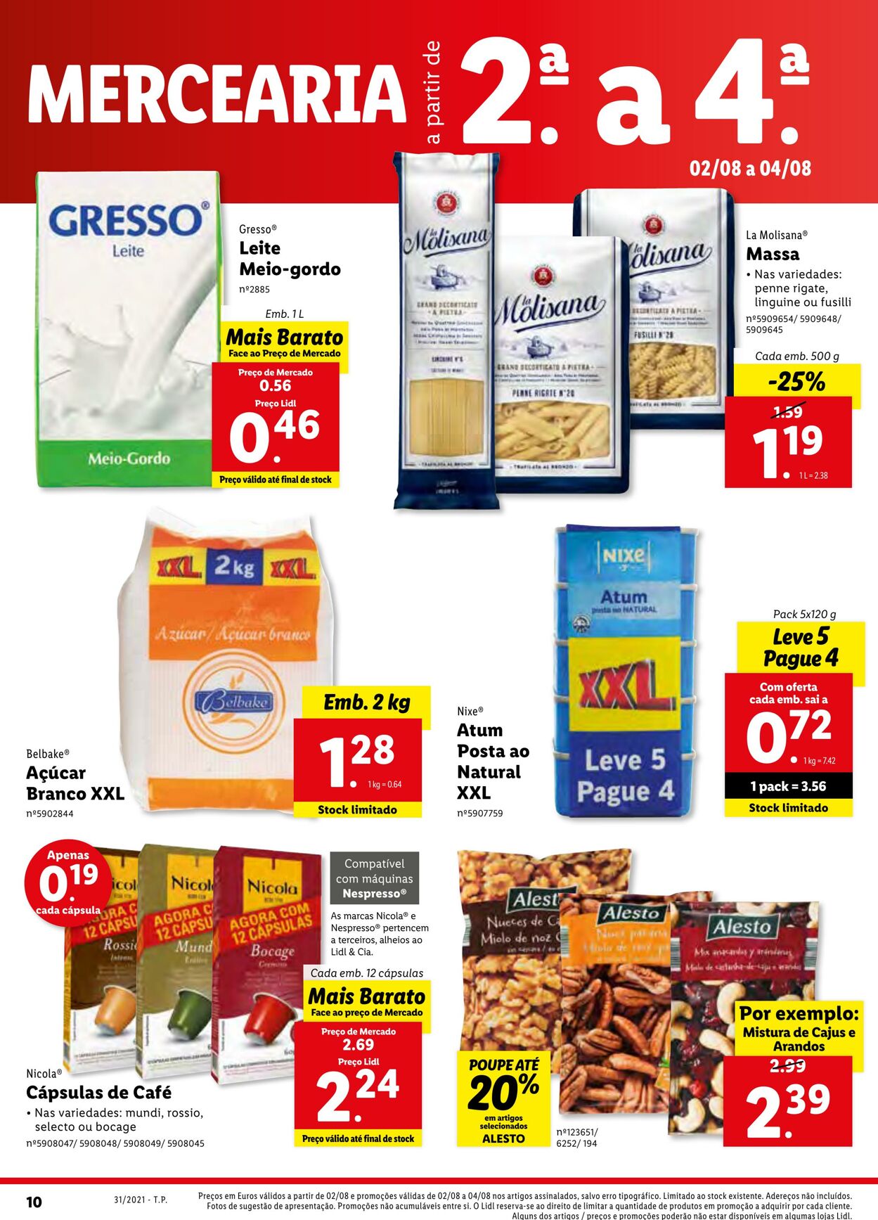 Folheto Lidl 02.08.2021 - 09.08.2021