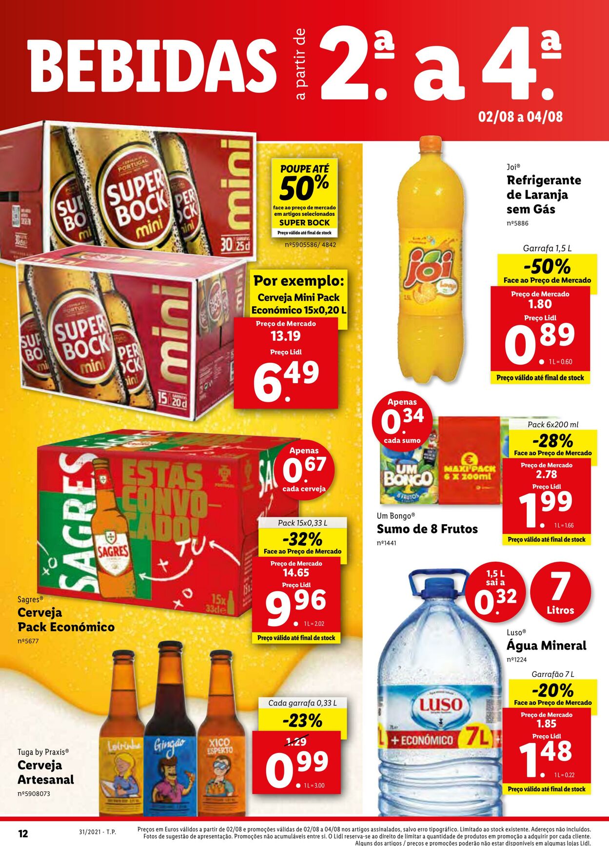 Folheto Lidl 02.08.2021 - 09.08.2021