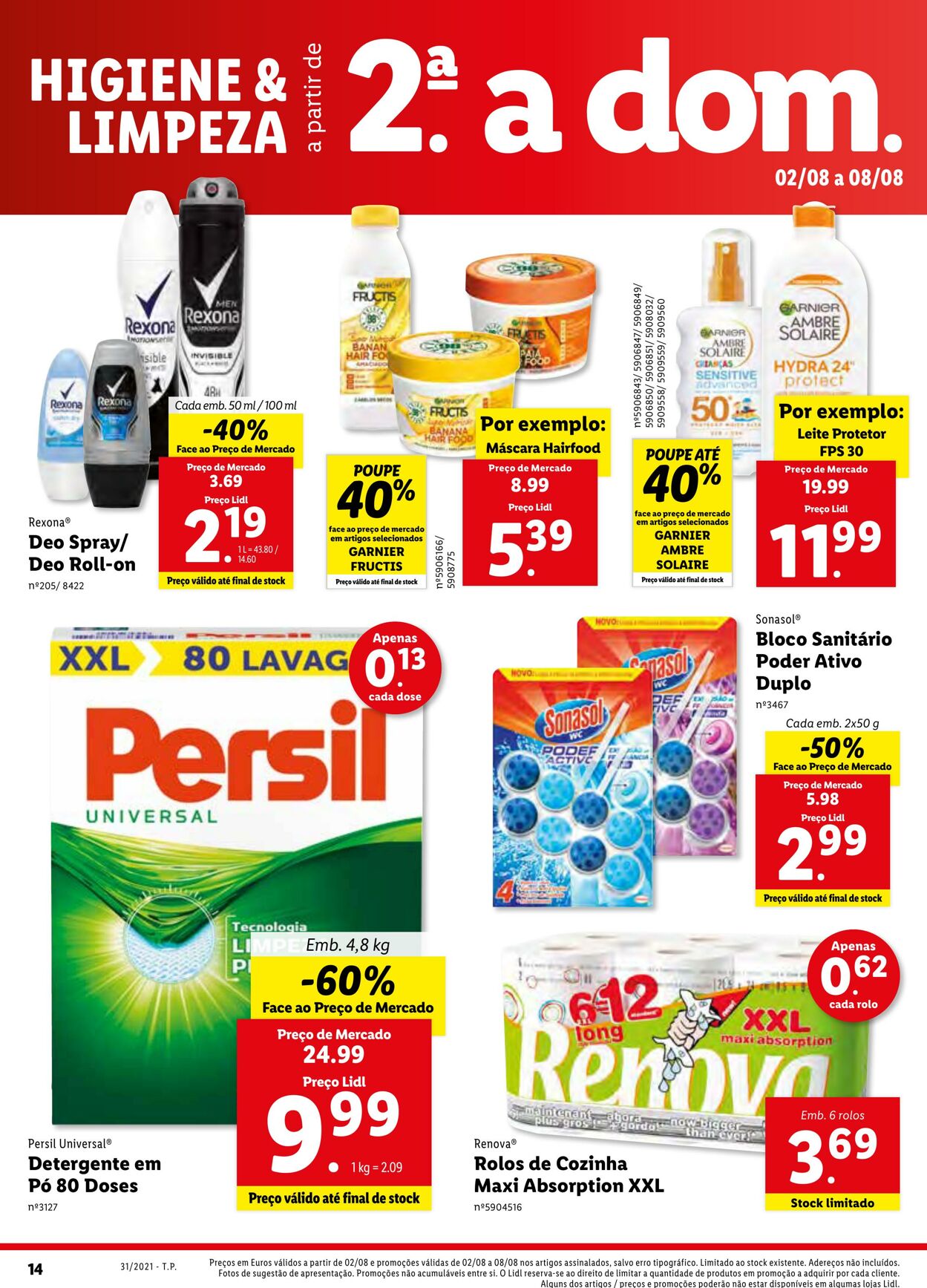 Folheto Lidl 02.08.2021 - 09.08.2021