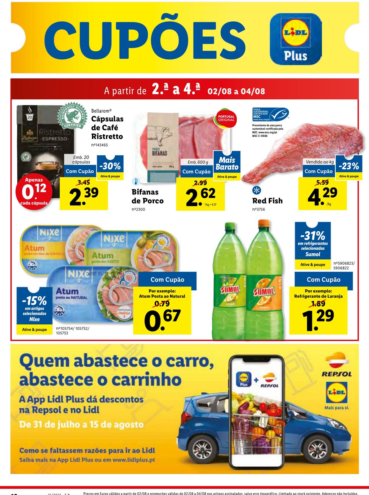 Folheto Lidl 02.08.2021 - 09.08.2021