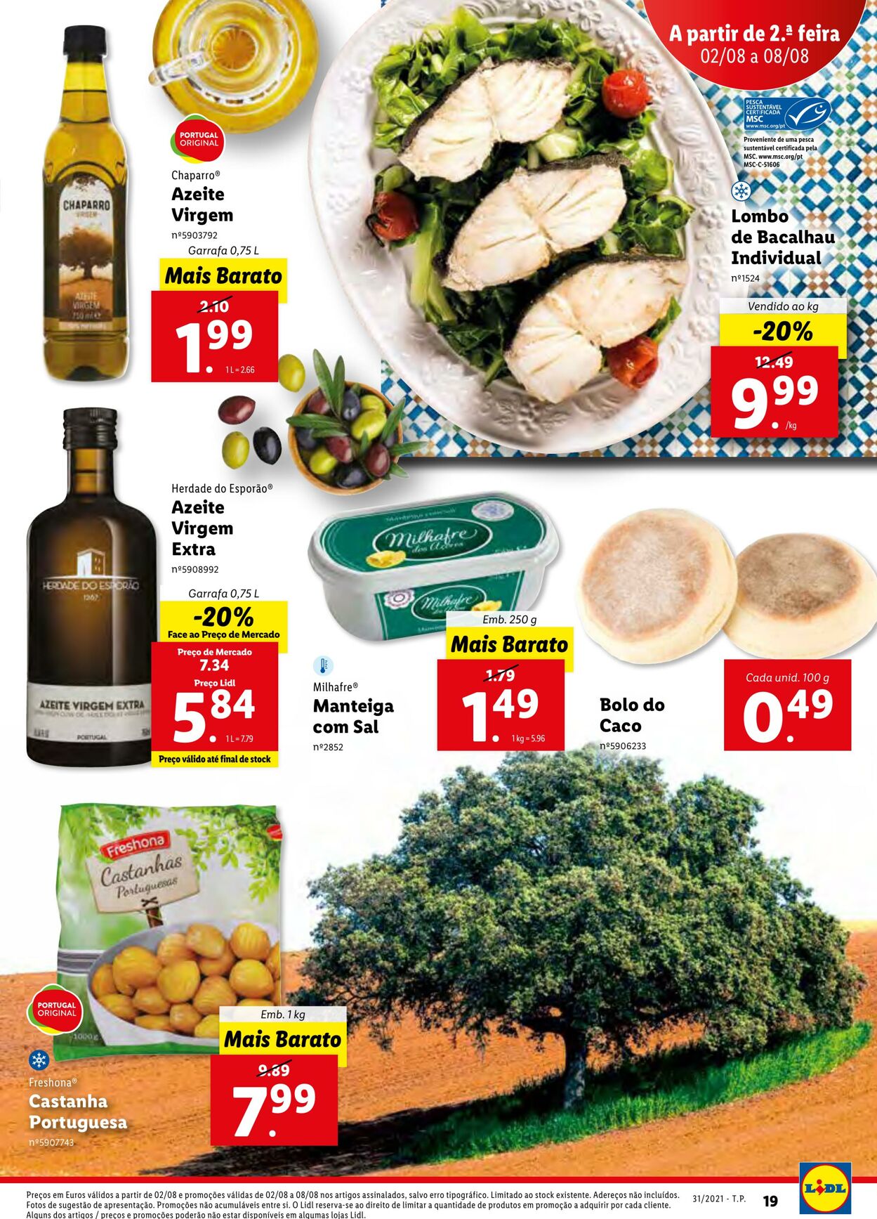 Folheto Lidl 02.08.2021 - 09.08.2021