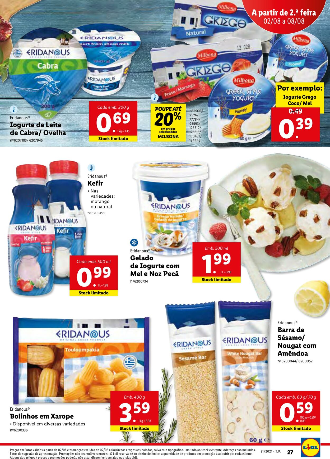 Folheto Lidl 02.08.2021 - 09.08.2021