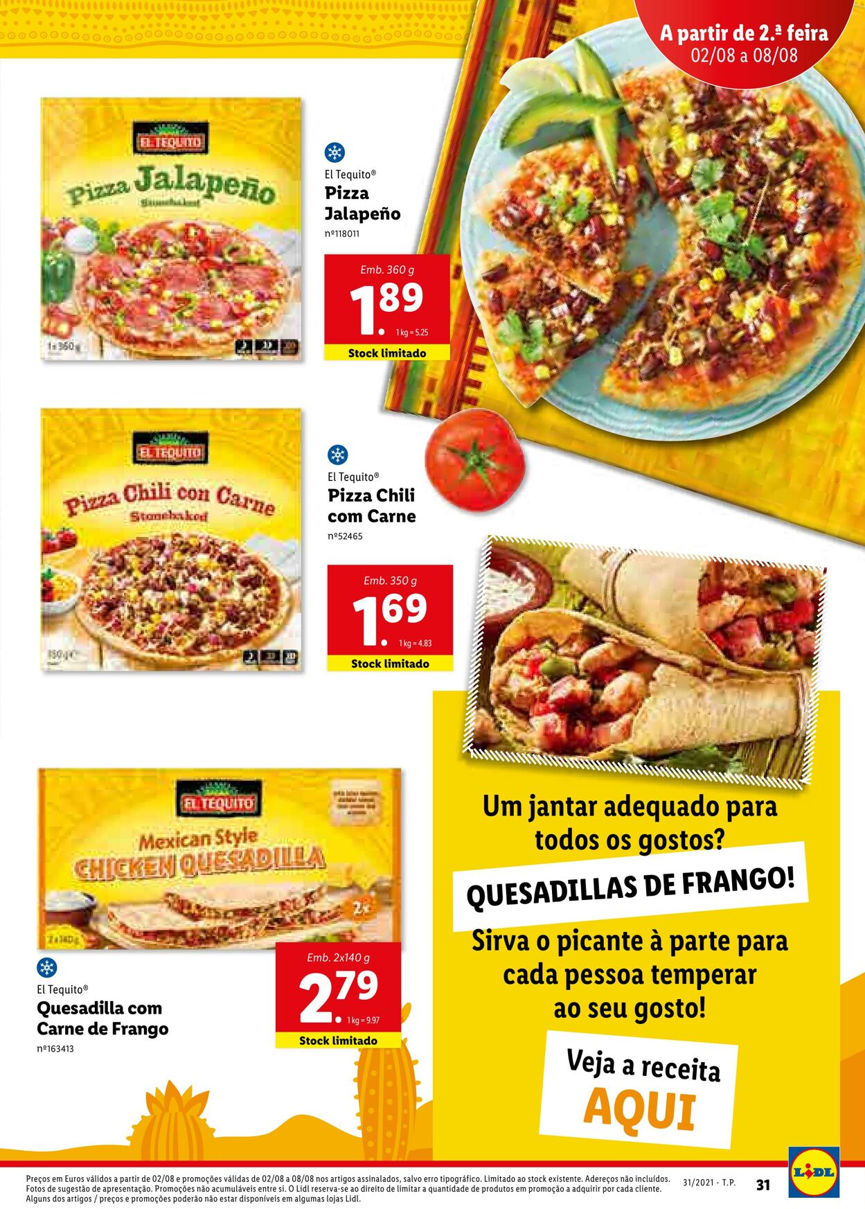 Folheto Lidl 02.08.2021 - 09.08.2021