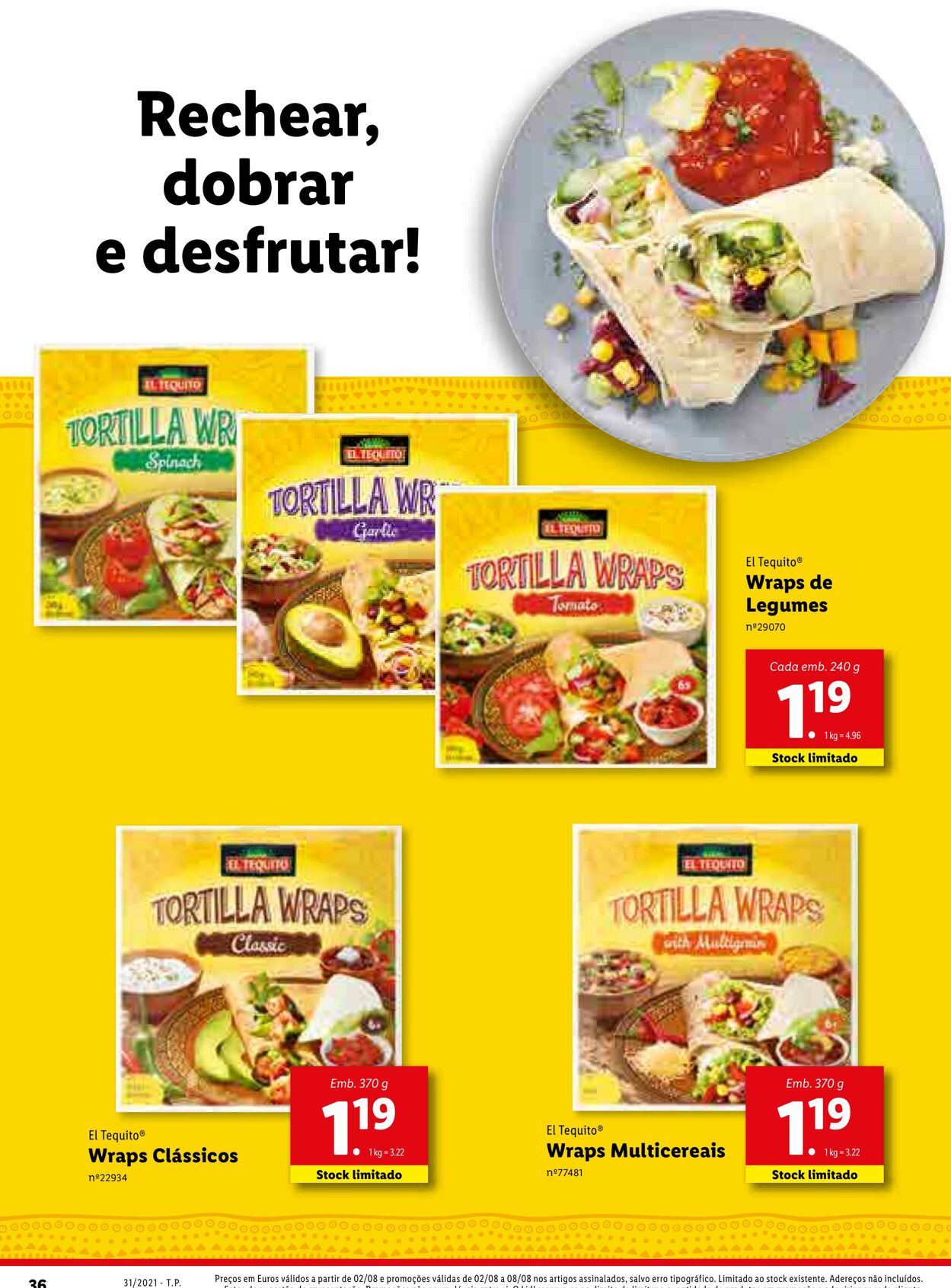 Folheto Lidl 02.08.2021 - 09.08.2021