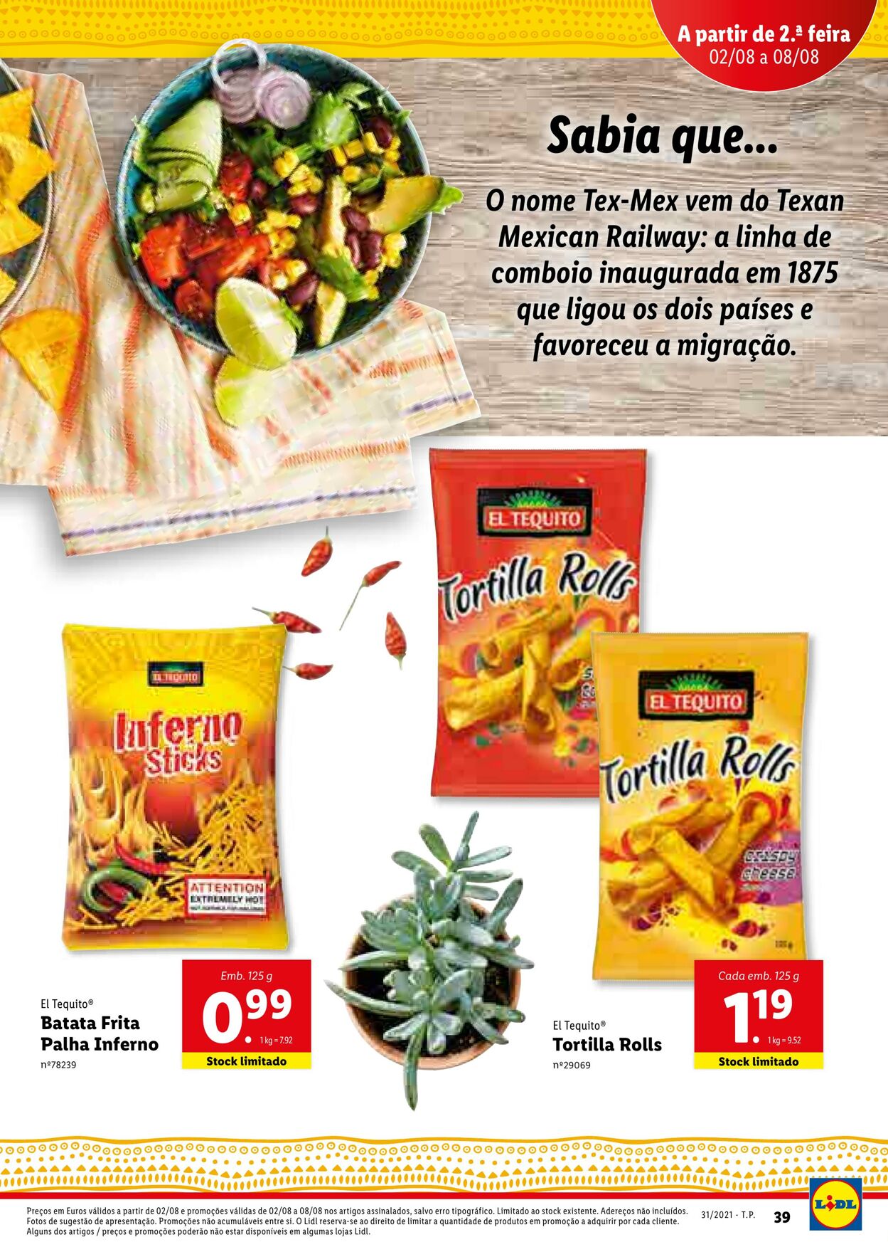 Folheto Lidl 02.08.2021 - 09.08.2021