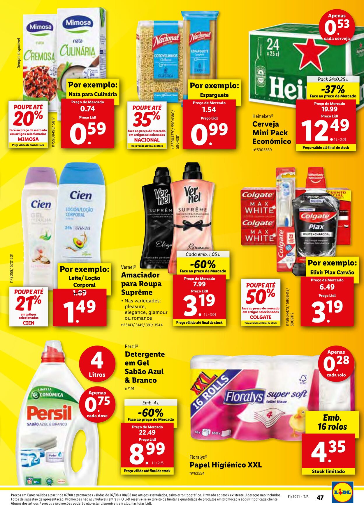 Folheto Lidl 02.08.2021 - 09.08.2021