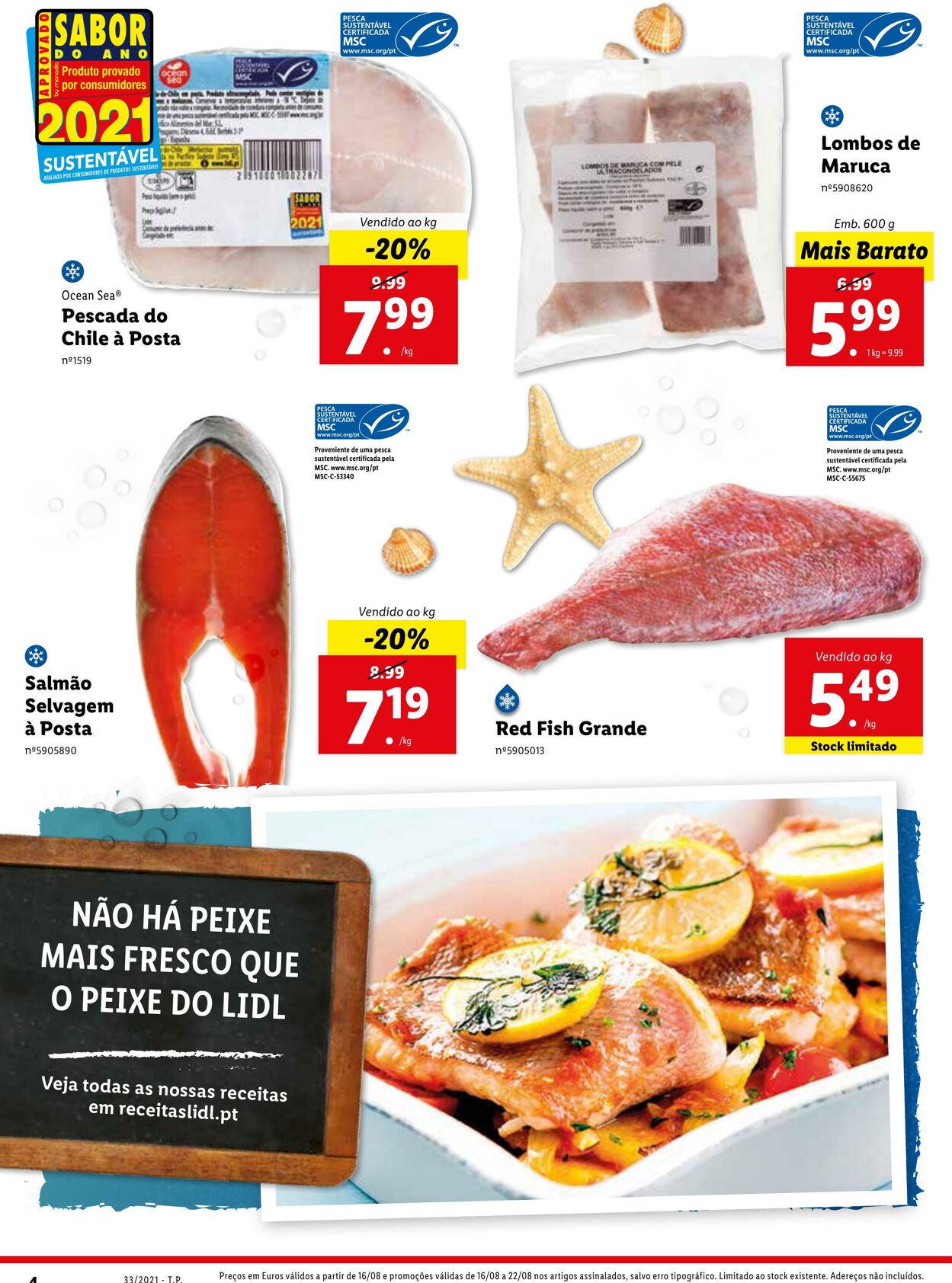 Folheto Lidl 16.08.2021 - 23.08.2021