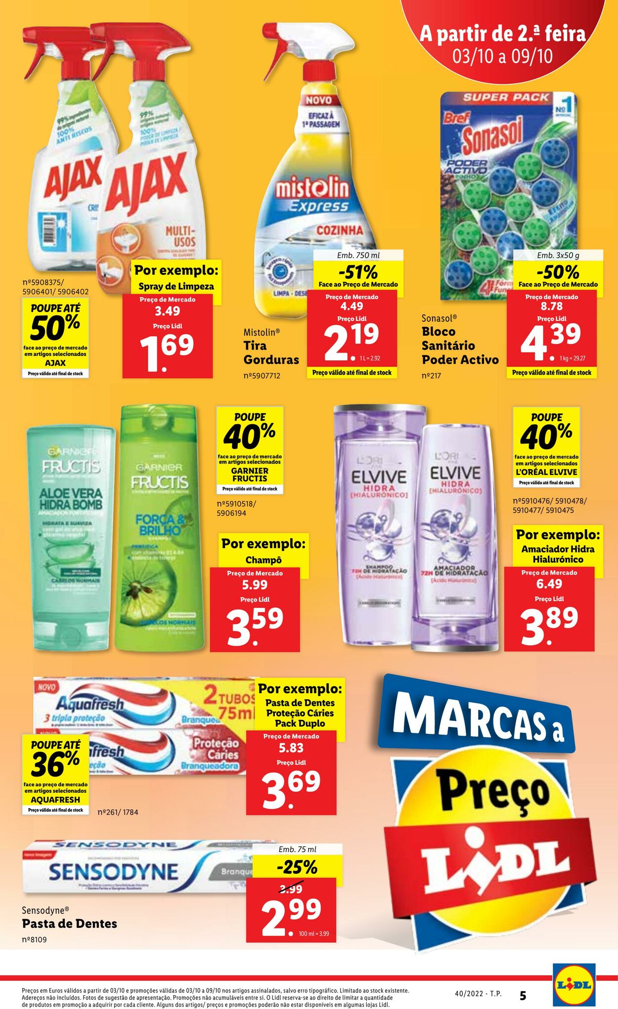 Folheto Lidl 03.10.2022 - 09.10.2022