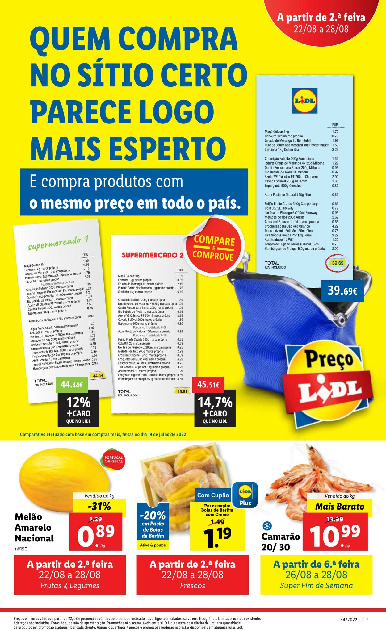 Folheto Lidl 22.08.2022 - 28.08.2022