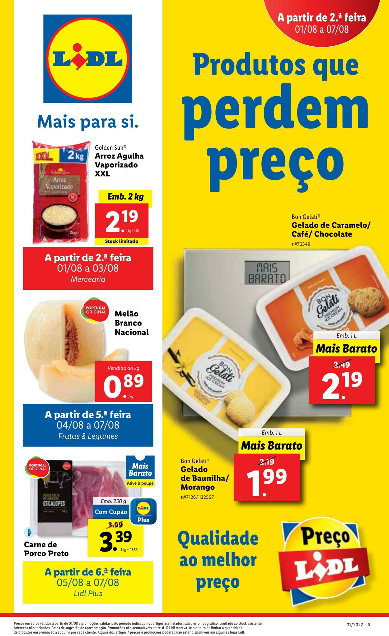 Folheto Lidl 01.08.2022 - 07.08.2022