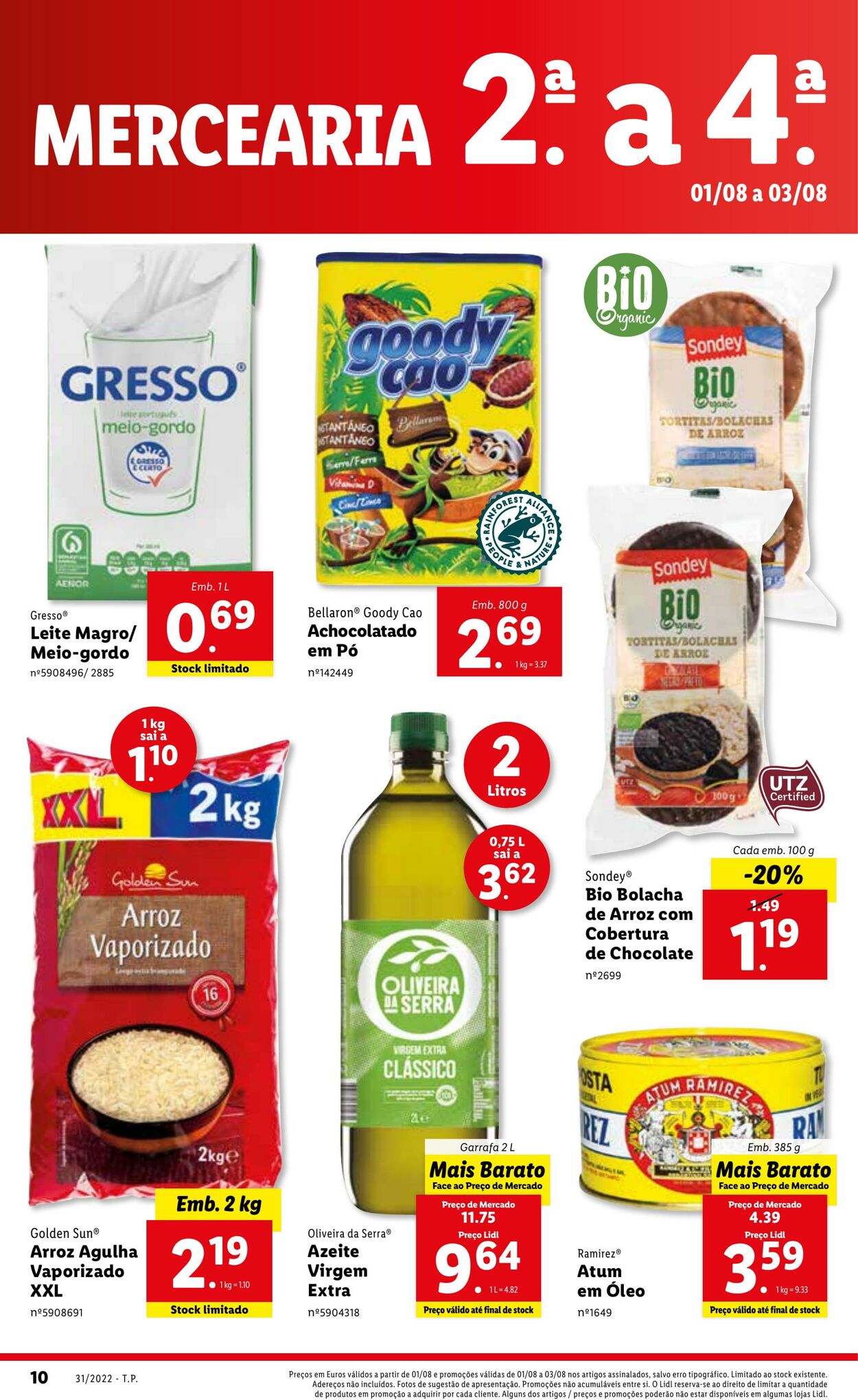 Folheto Lidl 01.08.2022 - 07.08.2022