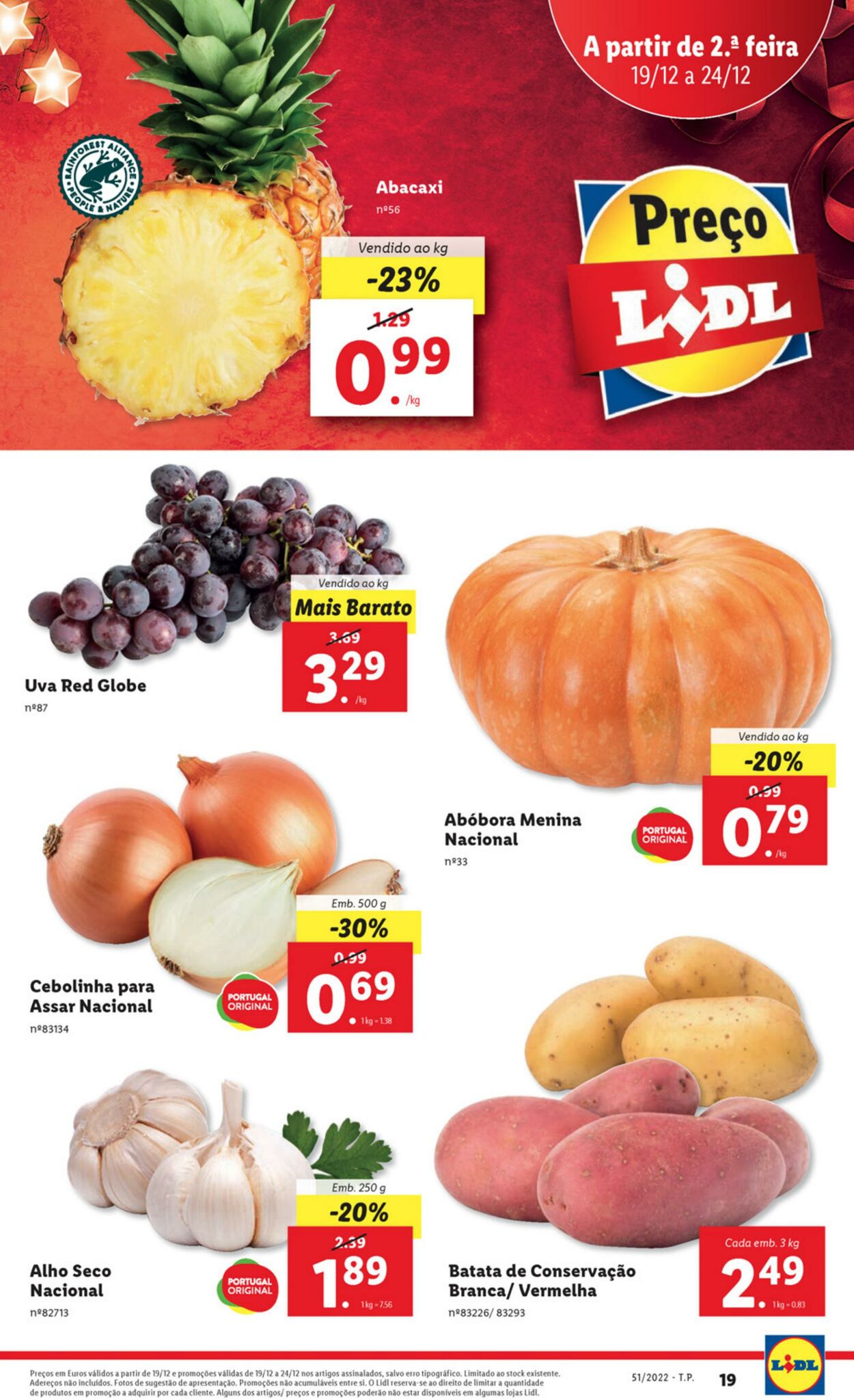 Folheto Lidl 19.12.2022 - 24.12.2022