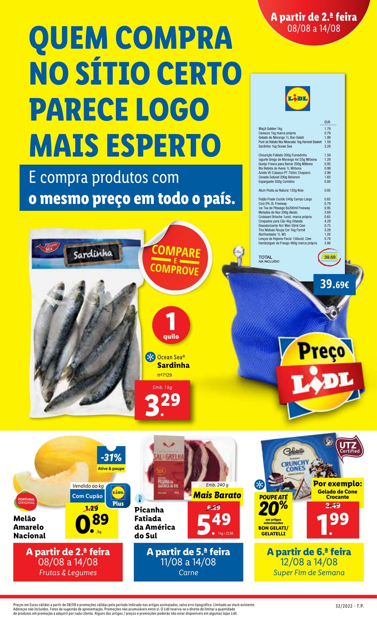 Folheto Lidl 08.08.2022 - 14.08.2022