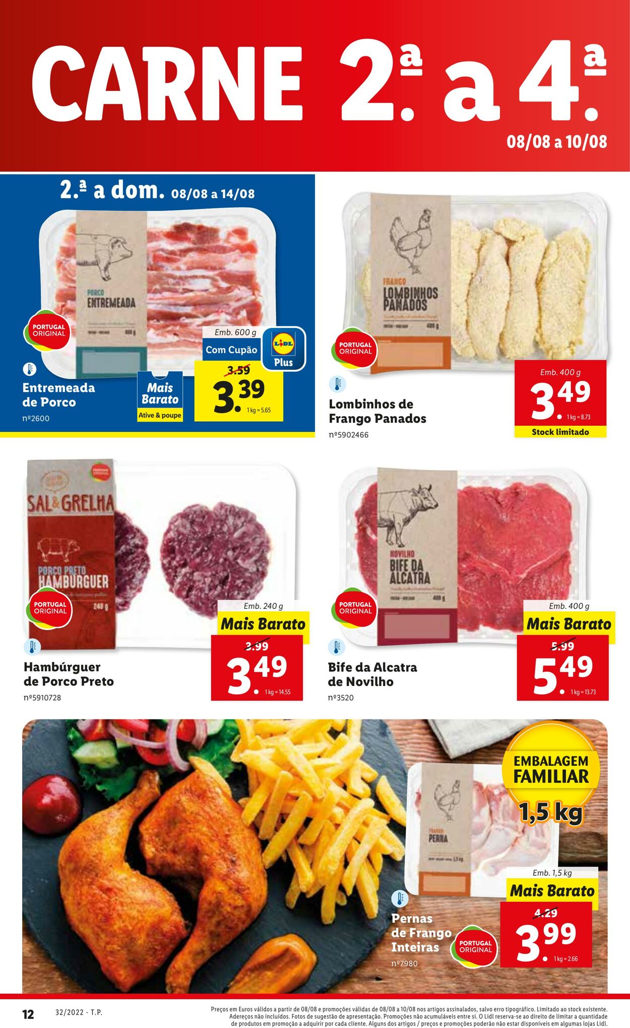 Folheto Lidl 08.08.2022 - 14.08.2022