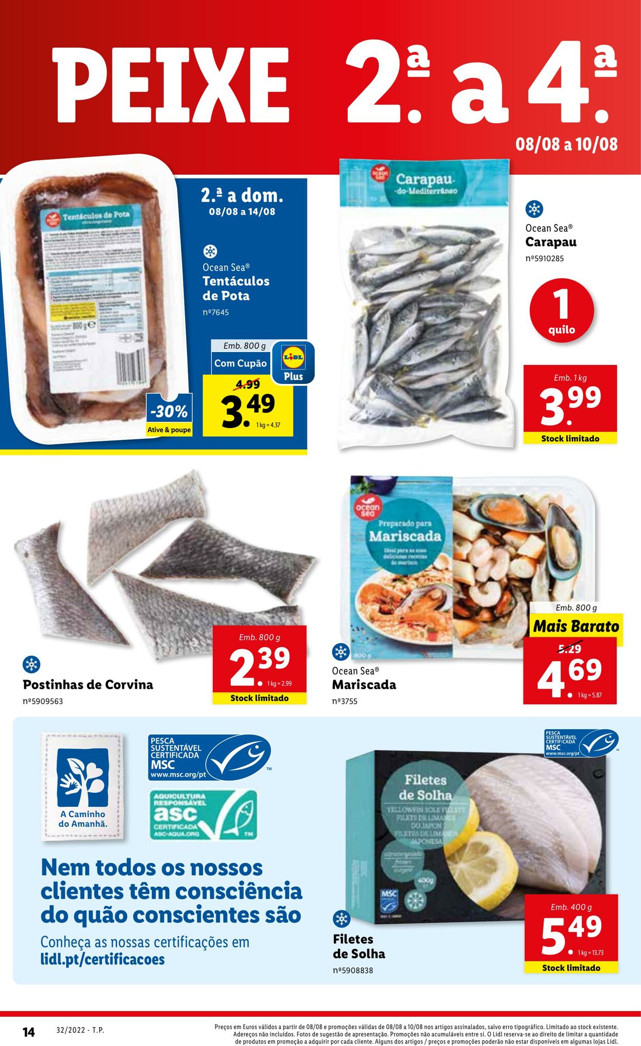 Folheto Lidl 08.08.2022 - 14.08.2022