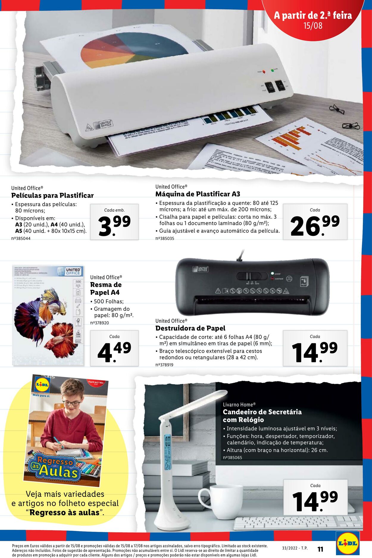 Folheto Lidl 15.08.2022 - 21.08.2022