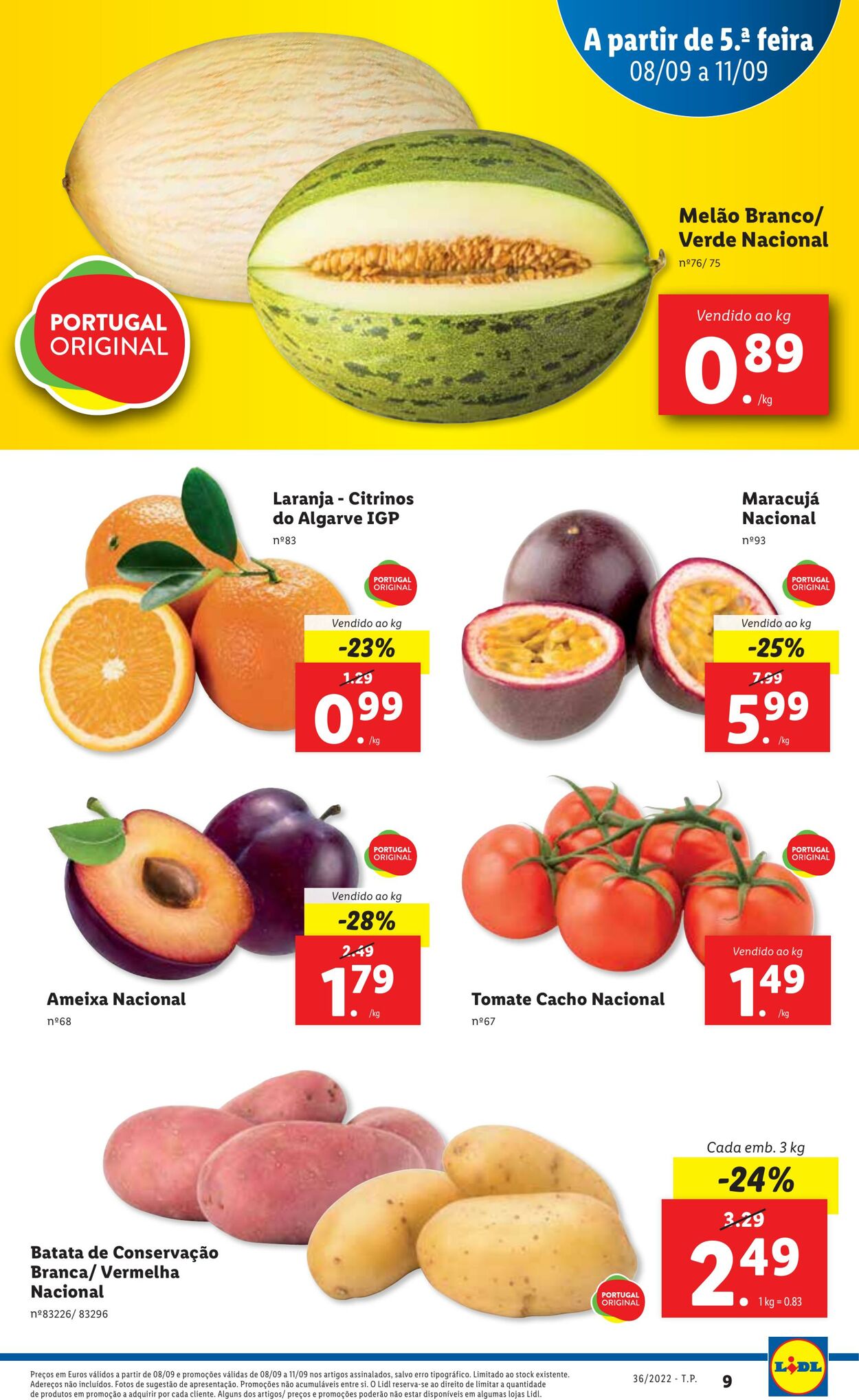 Folheto Lidl 05.09.2022 - 11.09.2022